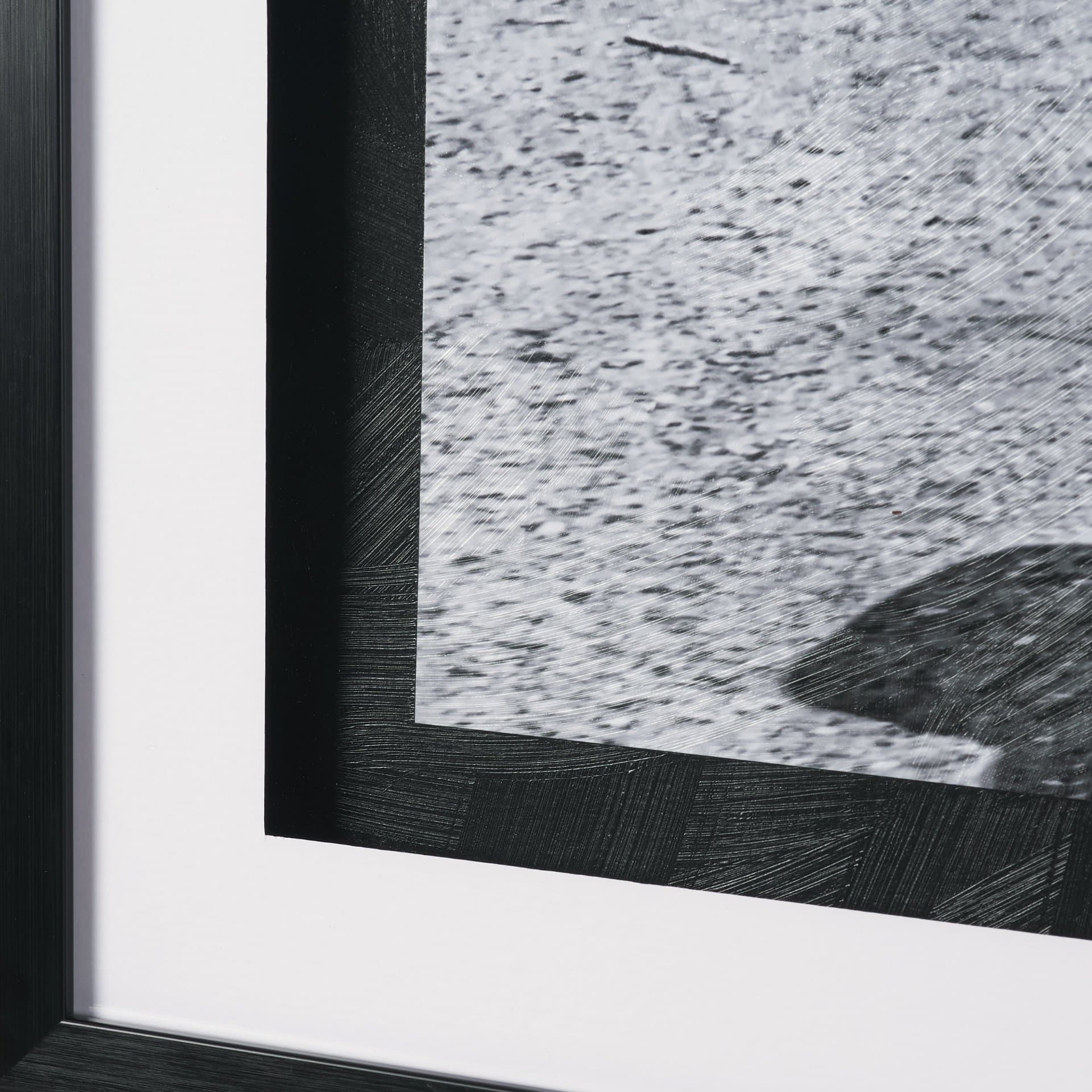Classic Old Chevy in Havana Cuba by Richard Silver Textured Framed Art Print Matted under Glass — product photograph
