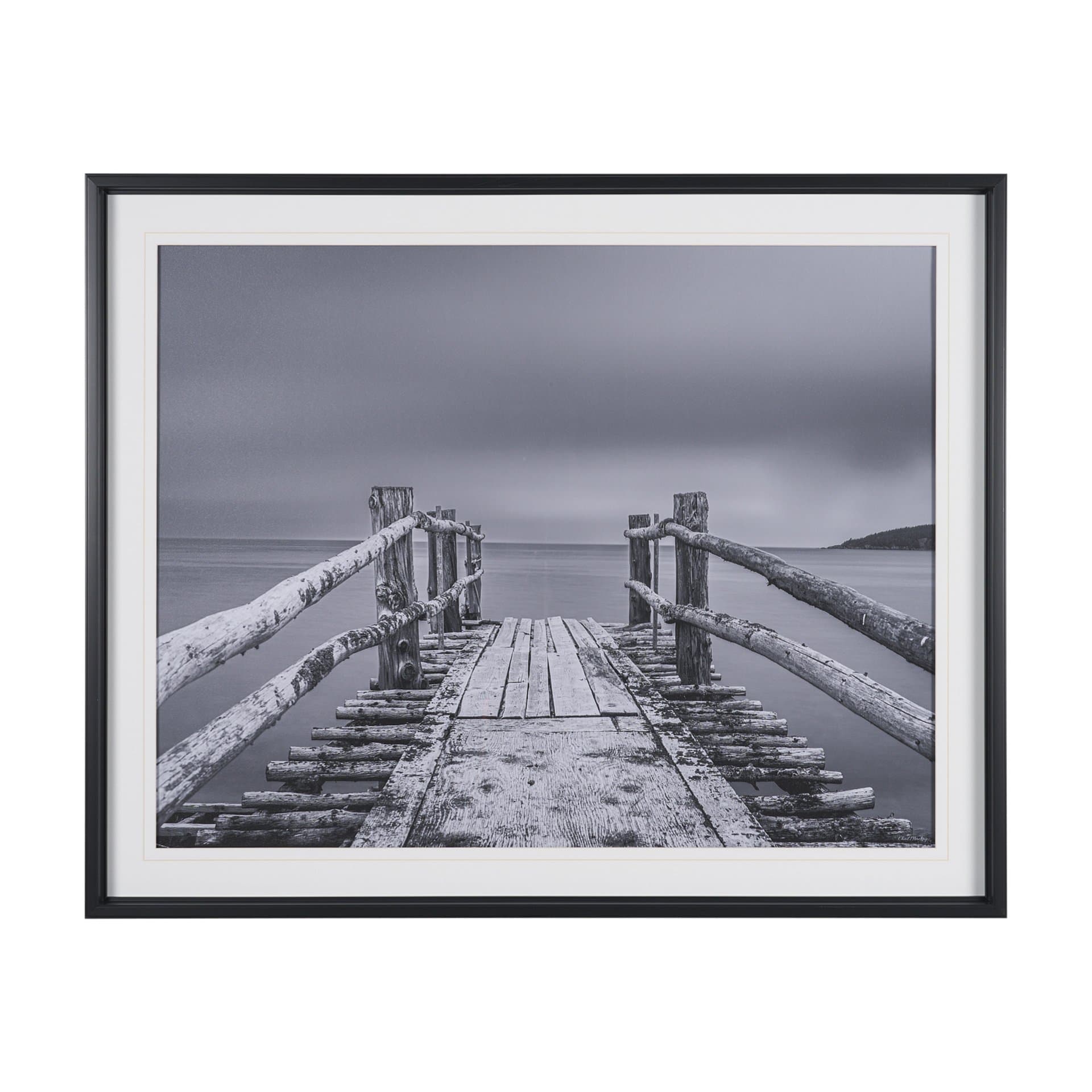 Where Water Waits by Chad Mackay Textured FramedPhoto Print Matted under Glass — product photograph