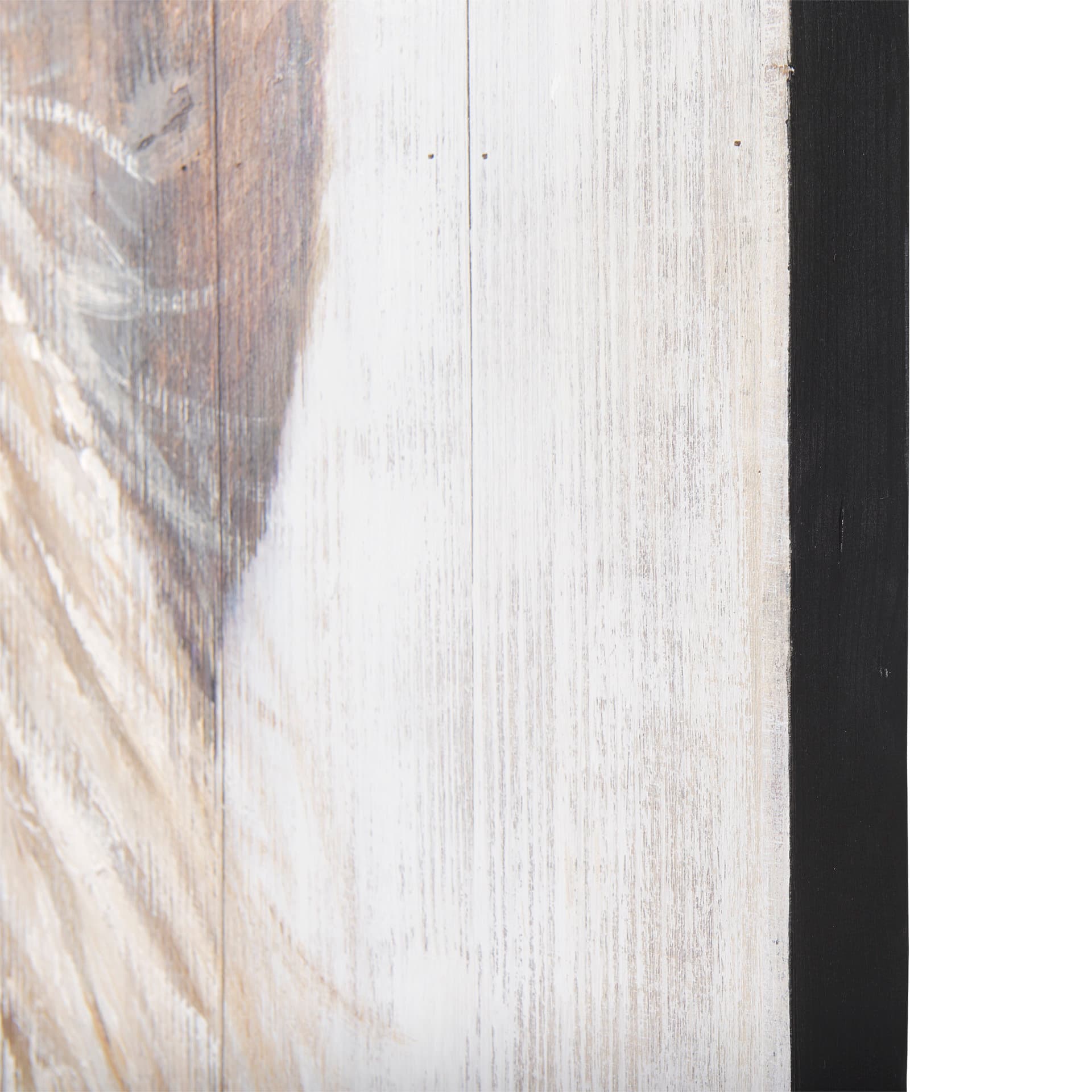 Horse Fringe Painting on Wood — product photograph