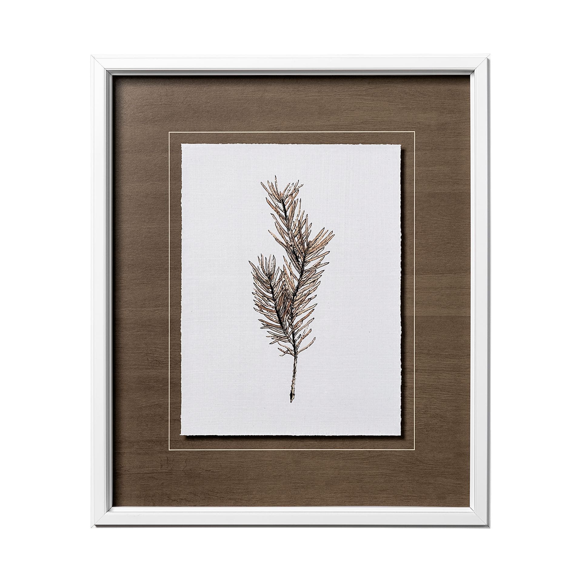 Unknown by Marie a Hand Embellished Textured Framed Art Print Matted under Glass — product photograph
