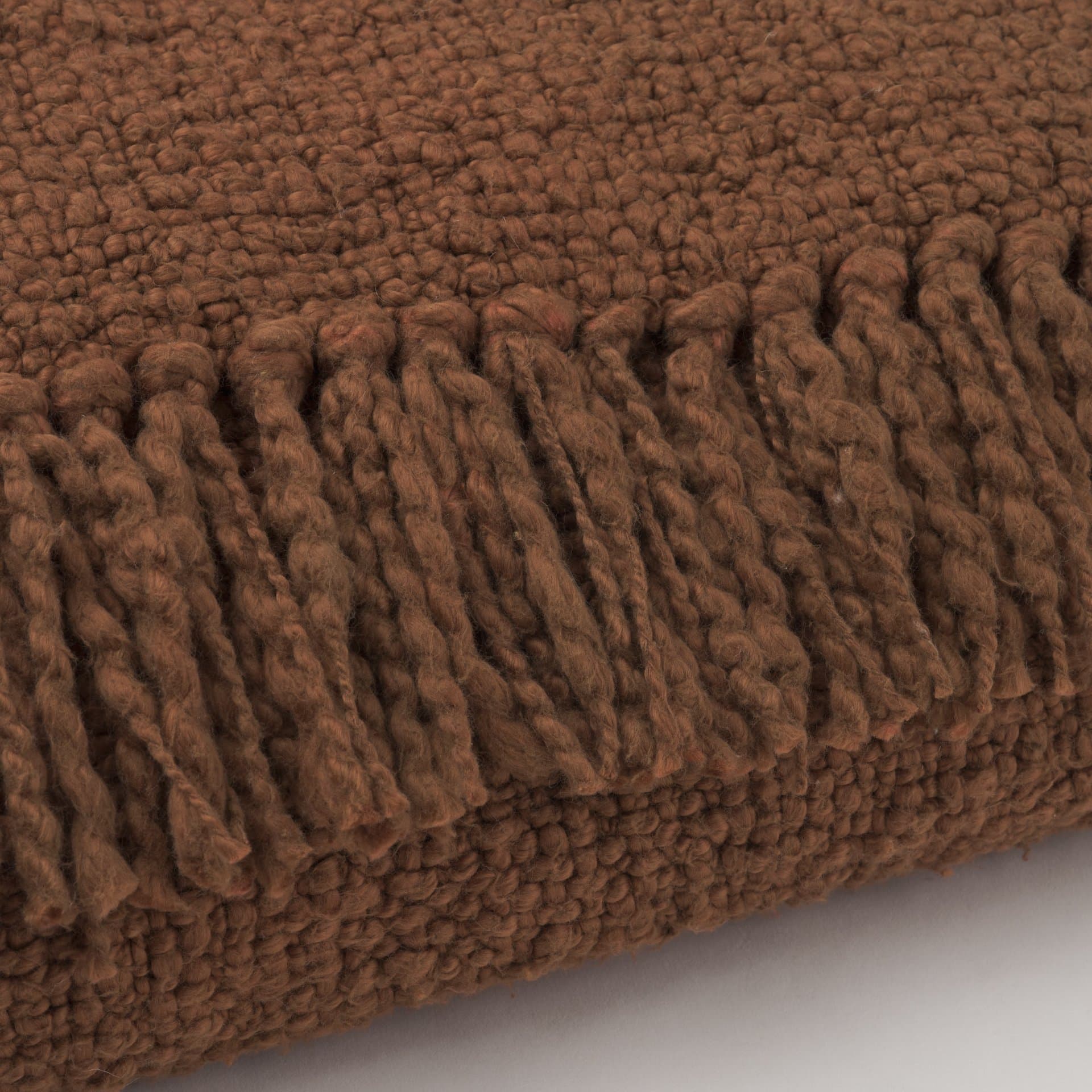 Kambal Mahogany Woven Cotton Throw Blanket — product photograph