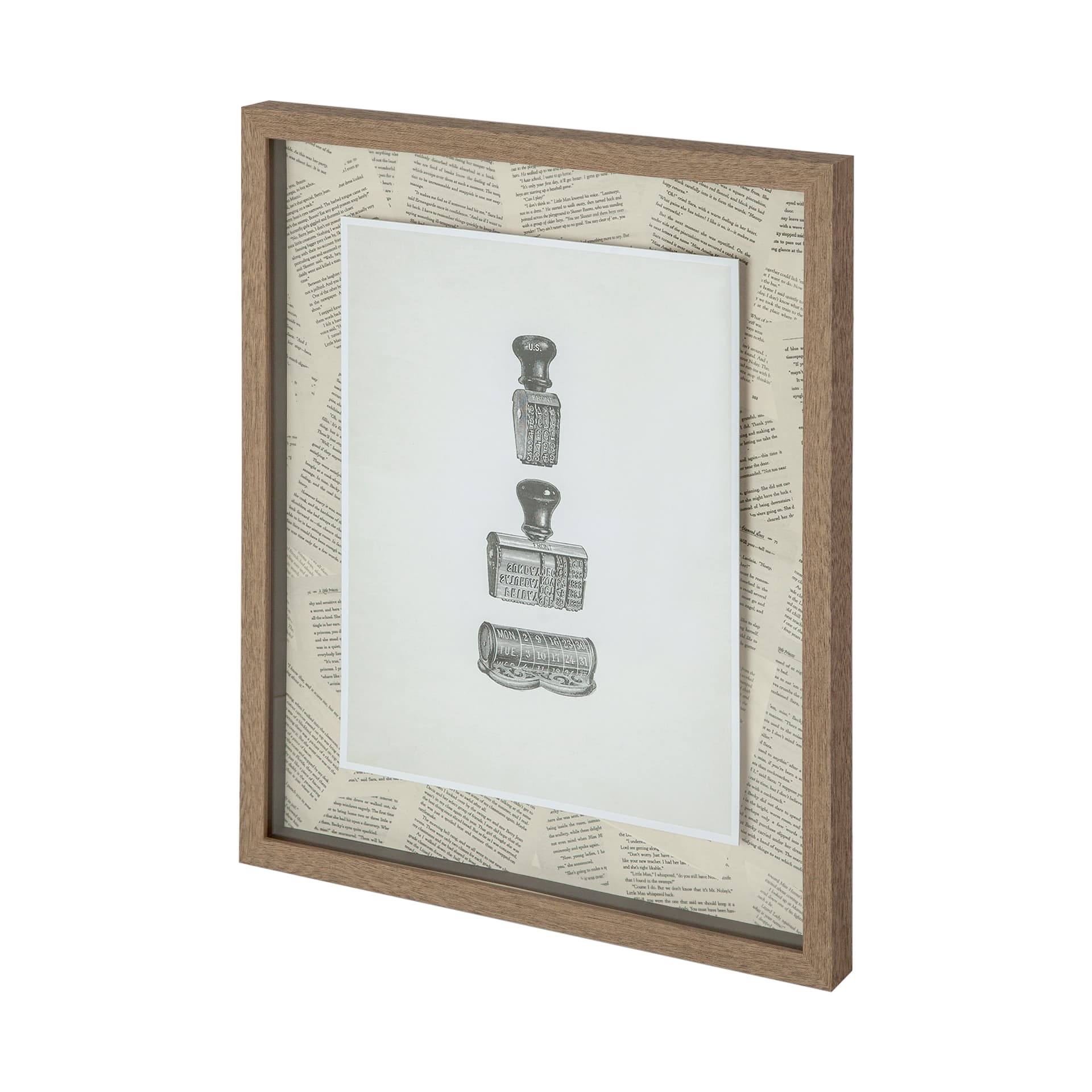 Stamped by Sam Appleman a Framed Art Print Matted under Glass — product photograph