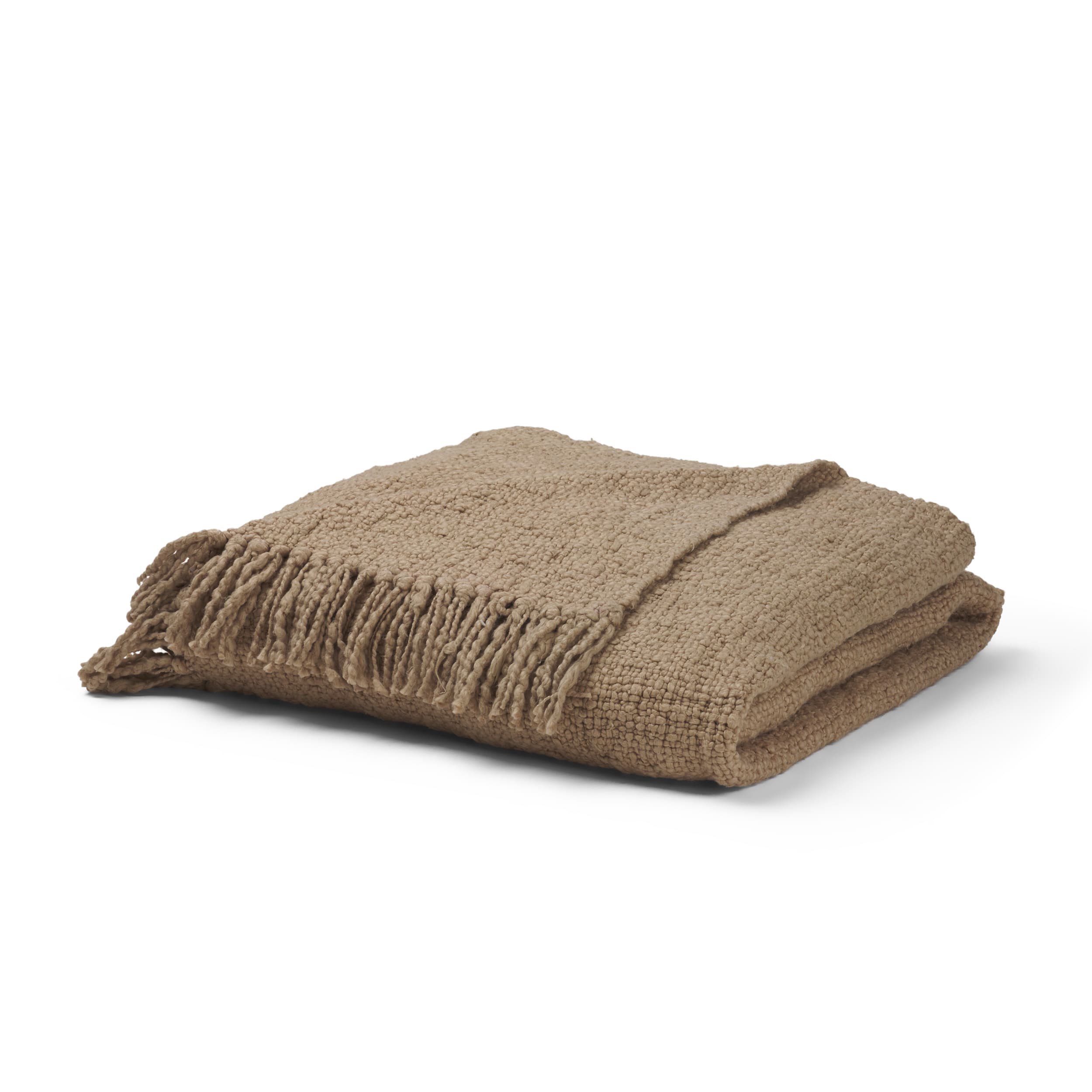 Kambal Sand Woven Cotton Throw Blanket — product photograph