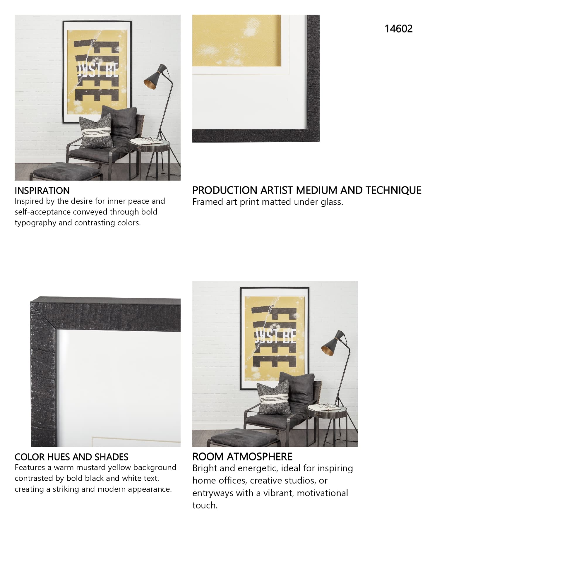 Just Be Free by Mercana Studio a Framed Art Print Matted under Glass — in a styled room