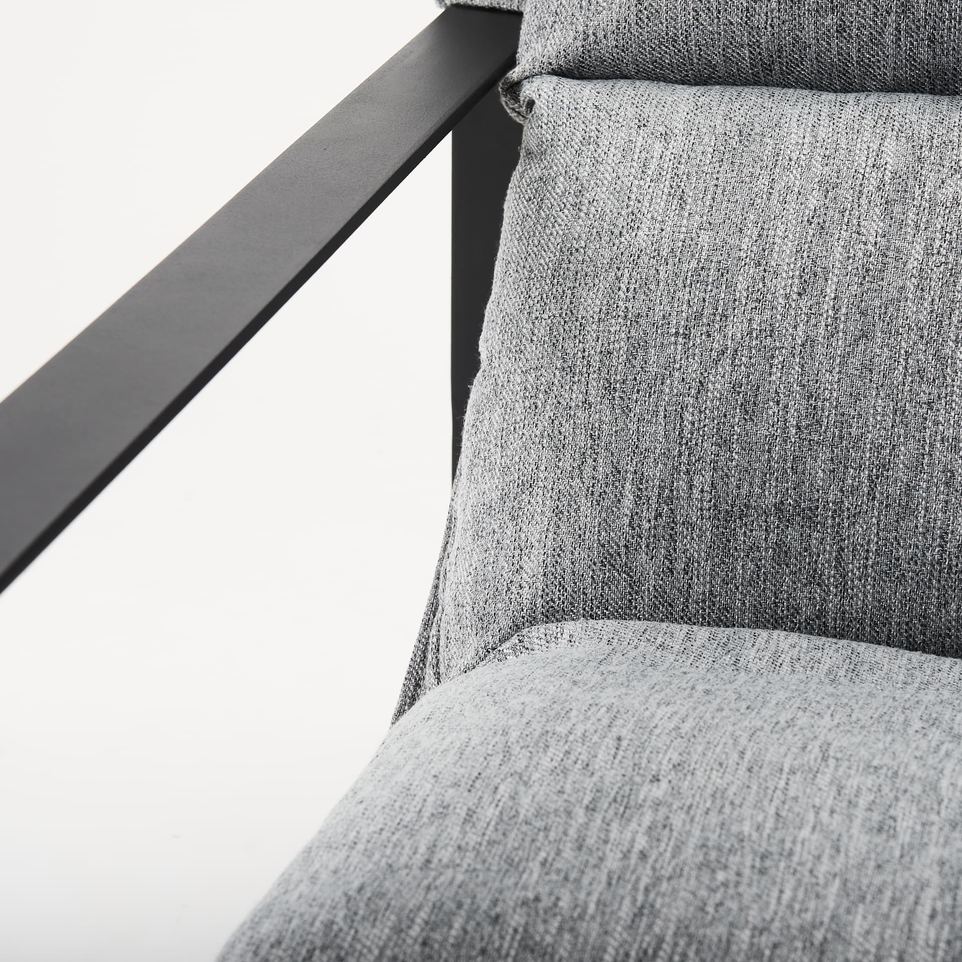 Guilia Castlerock Gray With Metal Frame Sling Accent Chair — product photograph