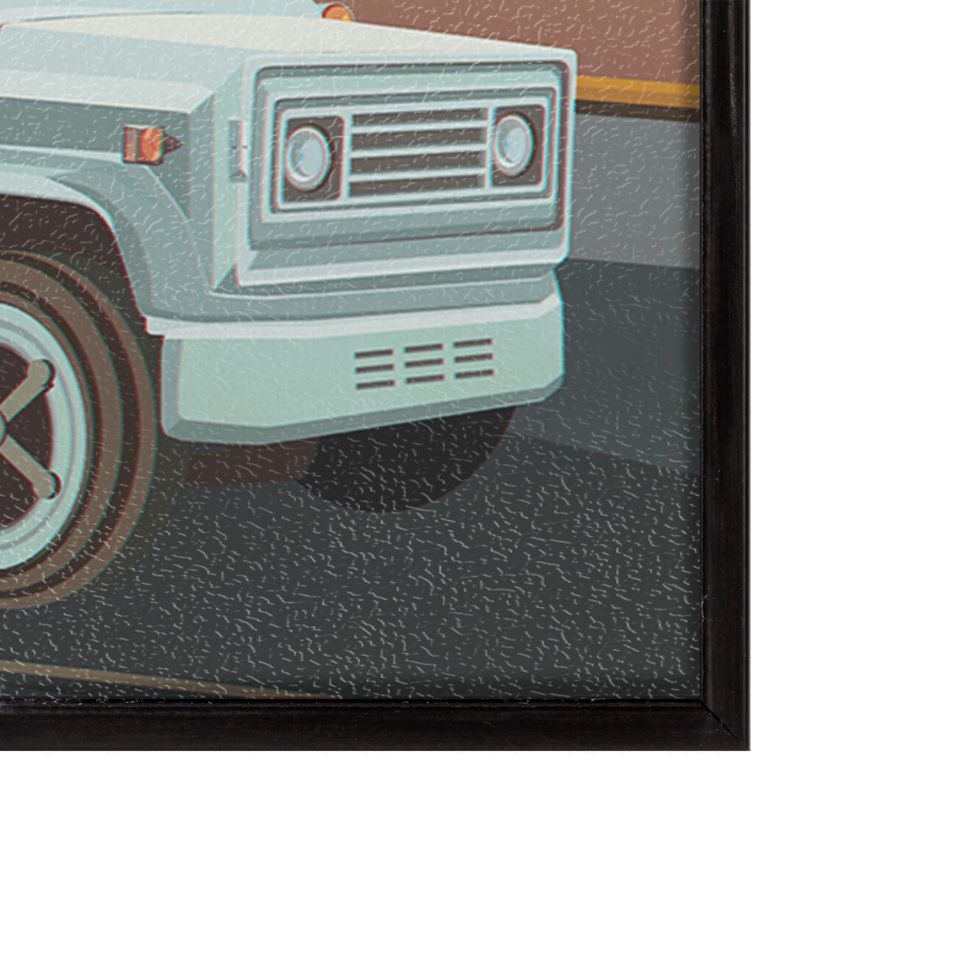 Kelowna Go Canada (SM) by Mercana Studio a Hand Embellished Framed Art Decograph Print — product photograph