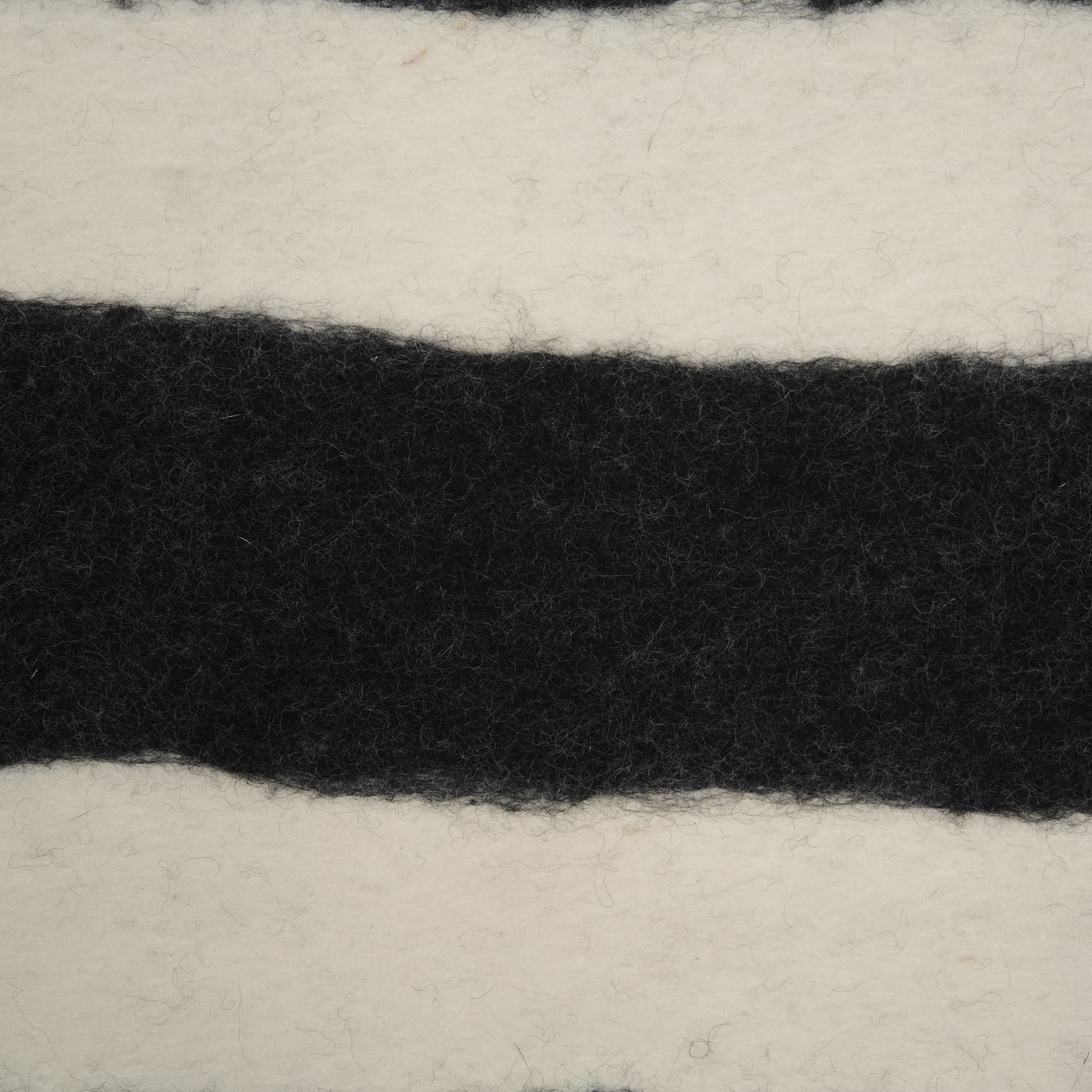 Rollins Small Cream w/ Black Stripes Wool Framed Art — product photograph