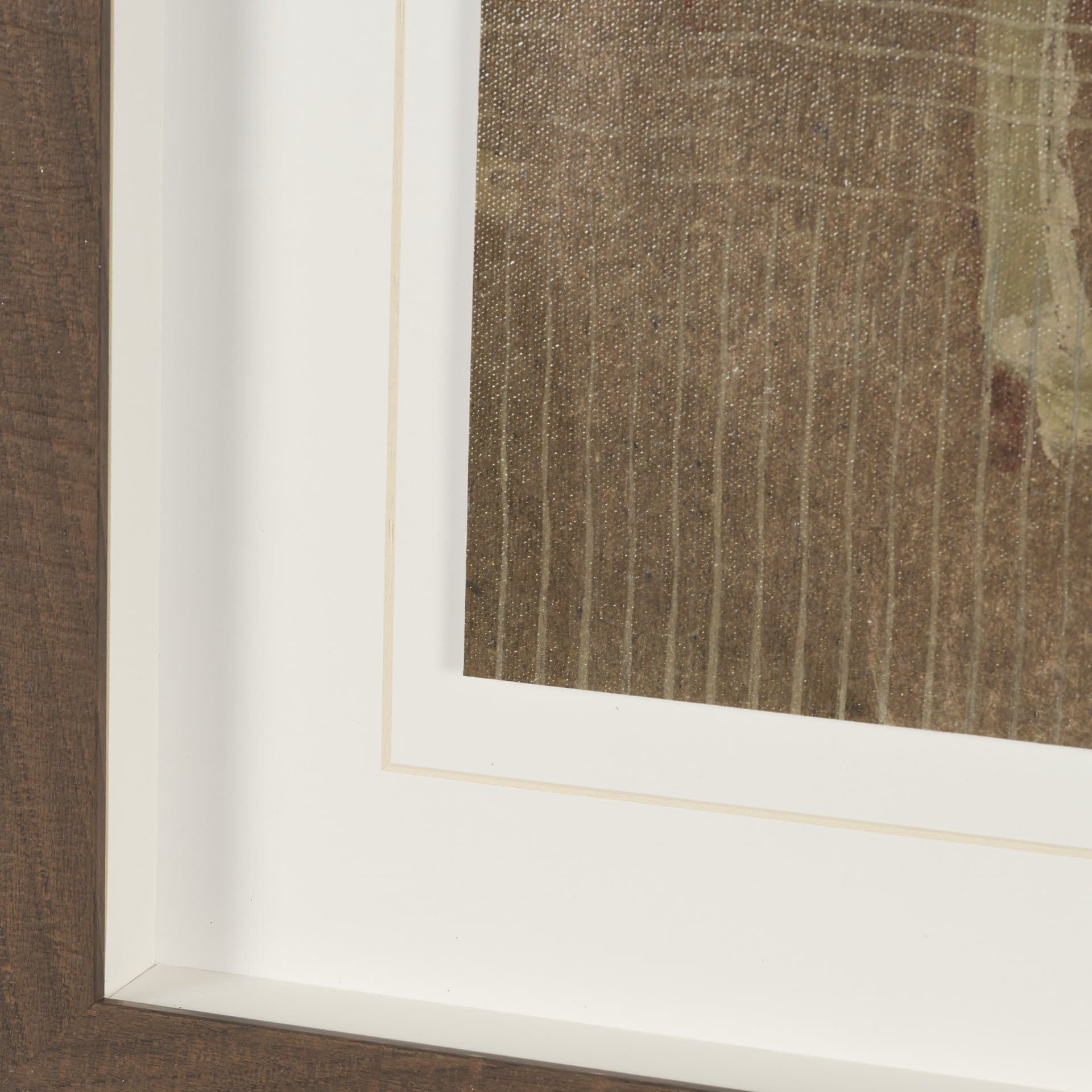 Horse Herd by Mercana Studio Hand-Embellished Textured Framed Artwork Matted under Glass — product photograph