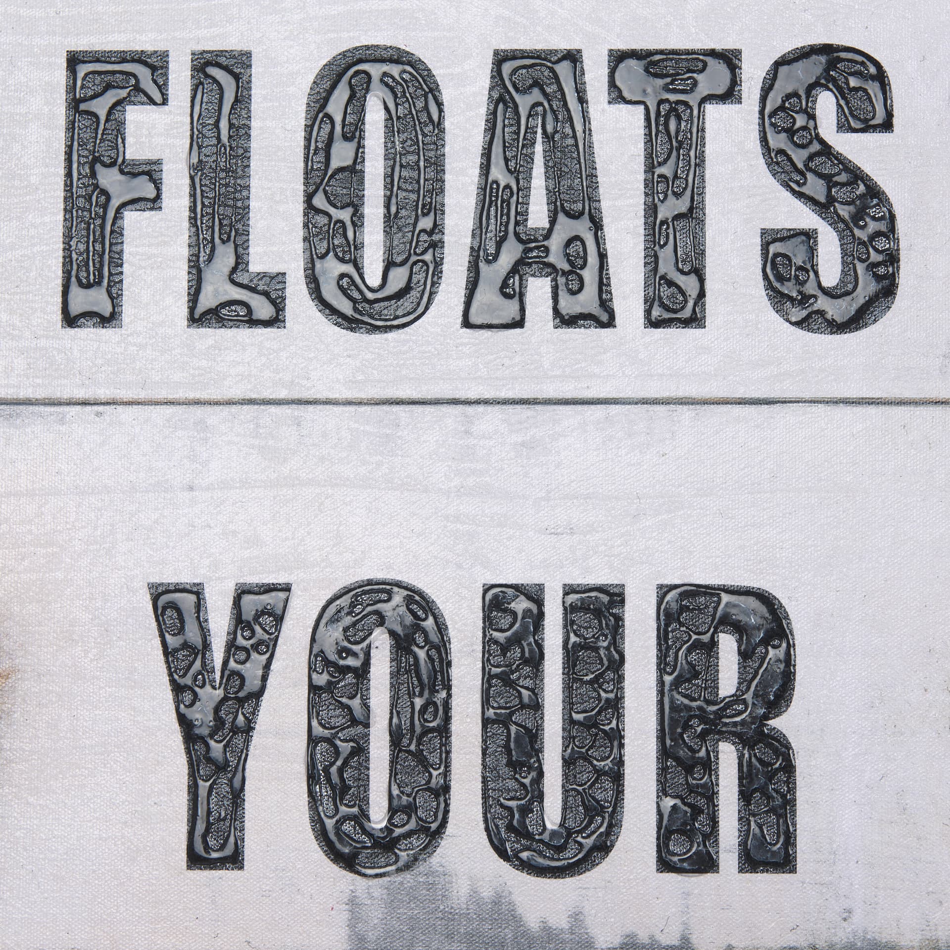 Float Your Boat by Mercana Studio a Hand Embellished Textured Canvas — product photograph