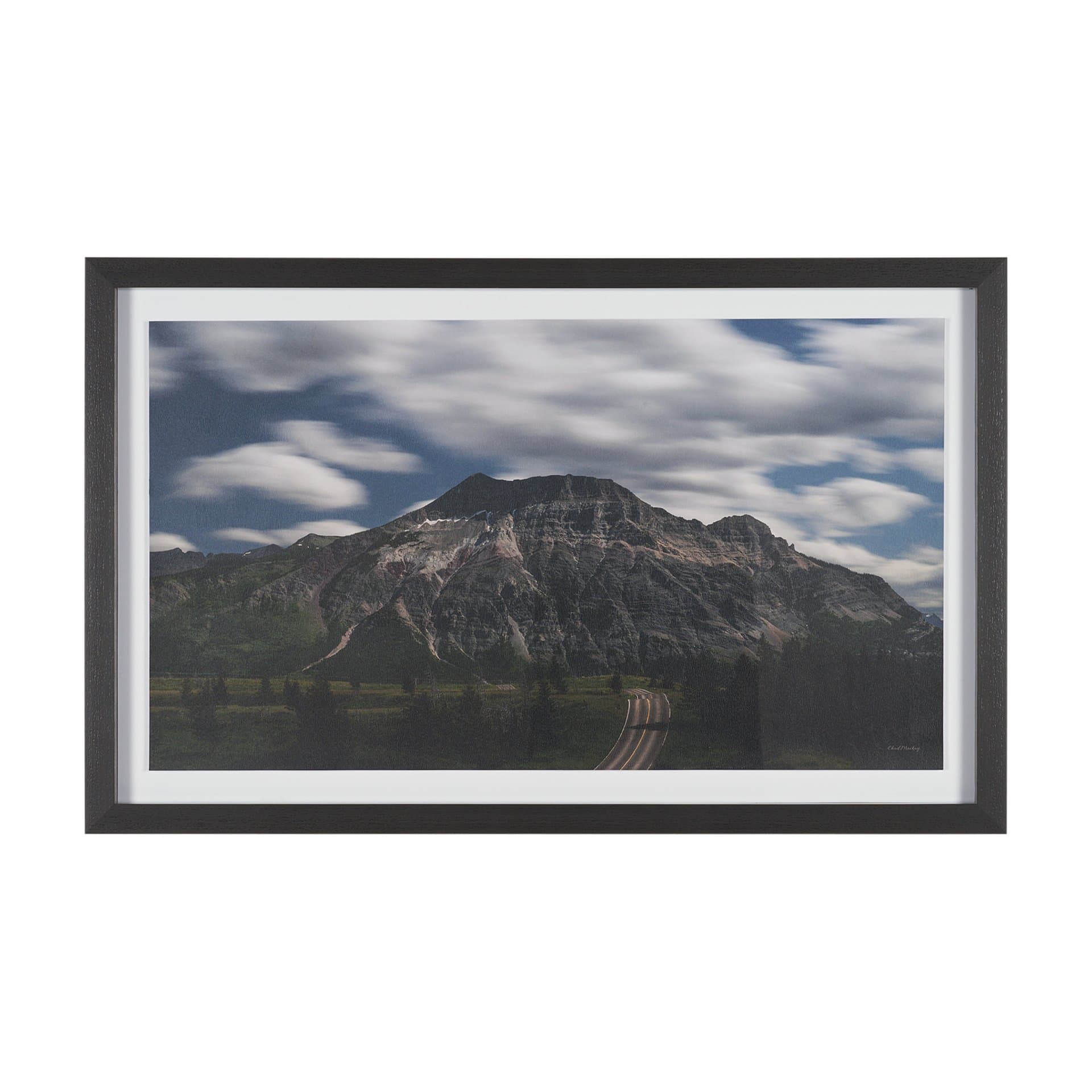 Road Home by Chad Mackay Textured FramedPhoto Print Matted under Glass — product photograph