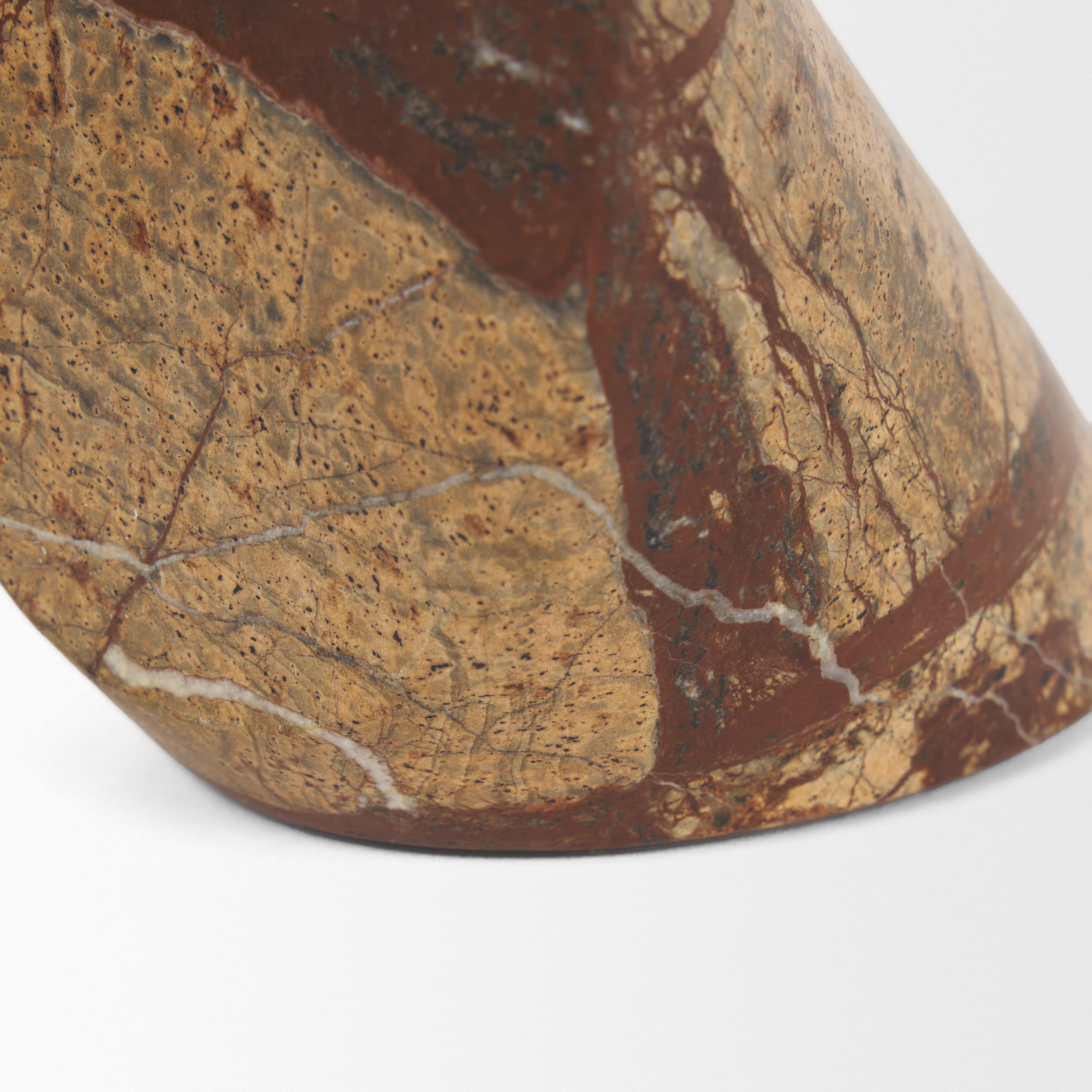Rahima Brown Forest Marble Angled Bookends — product photograph