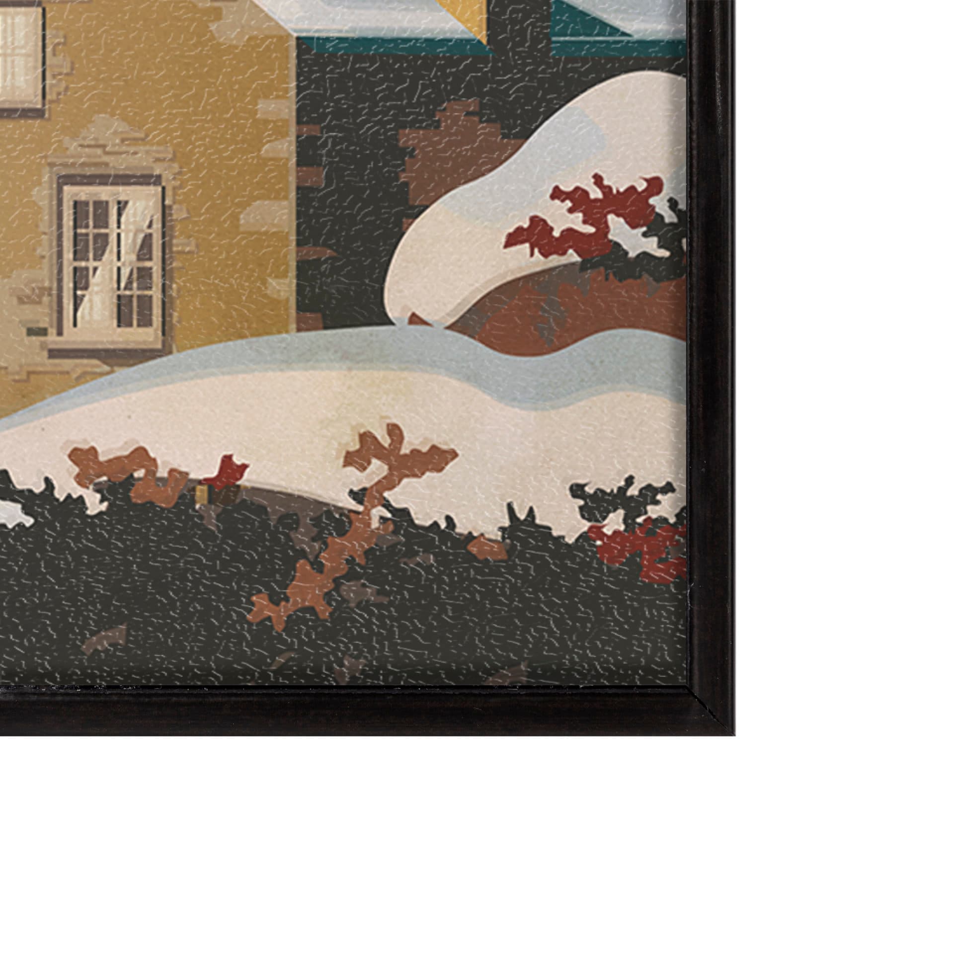 Quebec City Go Canada (SM) by Mercana Studio a Hand Embellished Decograph Framed Art Print — product photograph