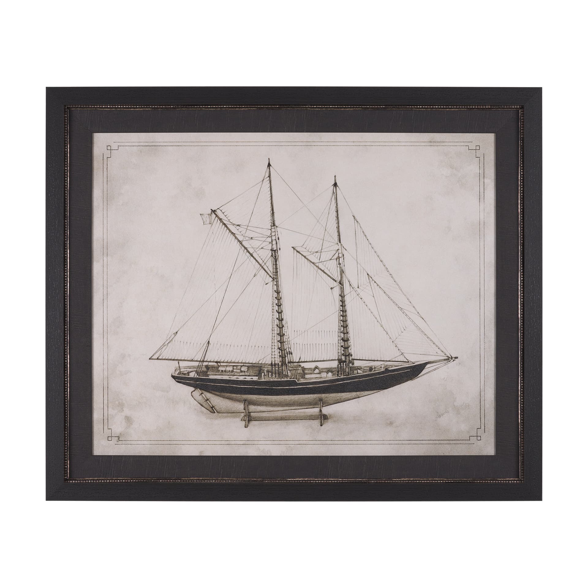 Bluenose II by Mercana Studio a Hand Embellished Framed Art Print — product photograph