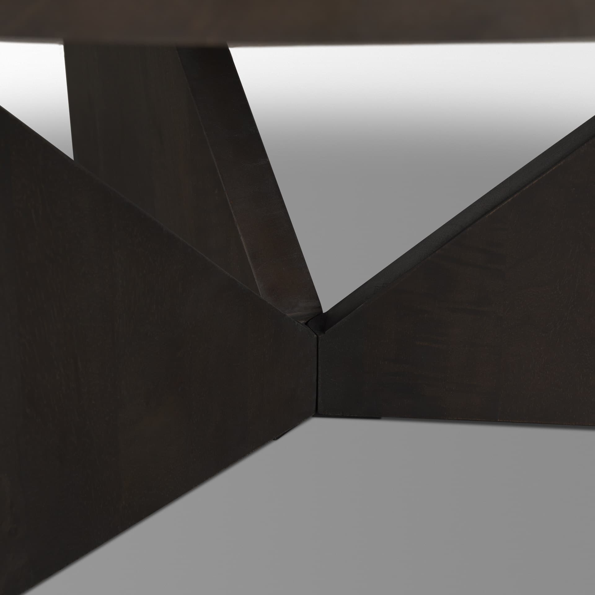 Tarro Brown Wood w/ Triangle Legs Coffee Table — product photograph