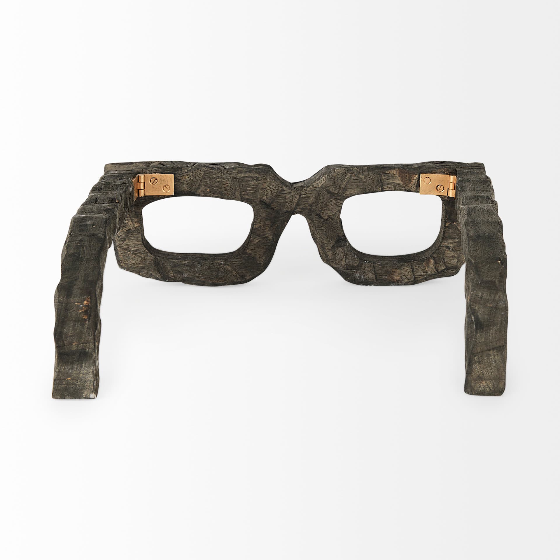Elliot 13L x 14W Brown Wooden Eyeglasses — product photograph