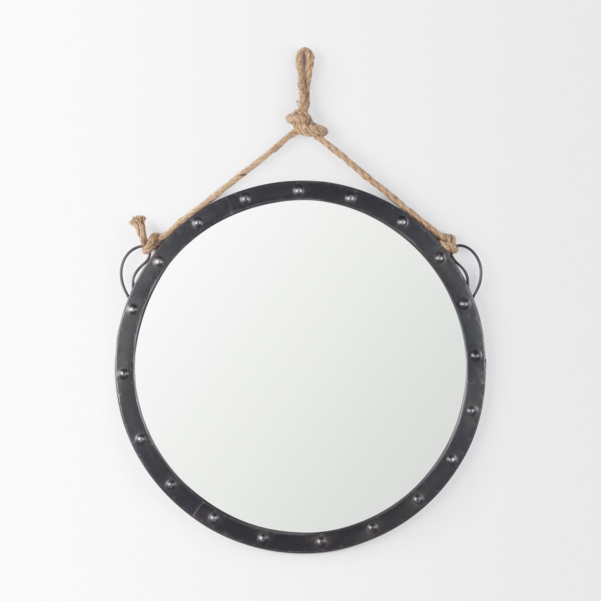 Pendula 27L x 27H Round Metal Frame Mirror — product photograph