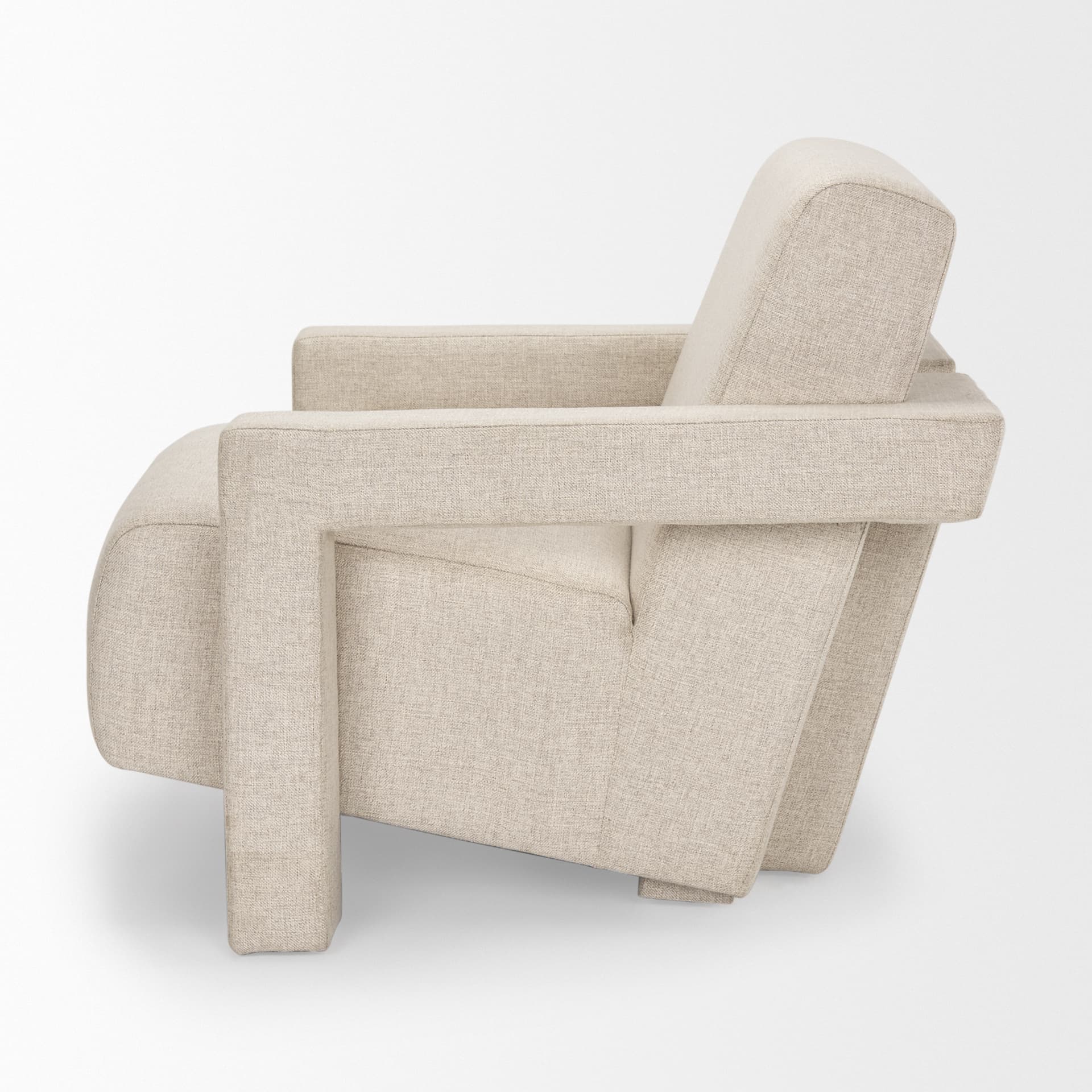 Sovereign Oatmeal Fully Upholstered Accent Chair — product photograph