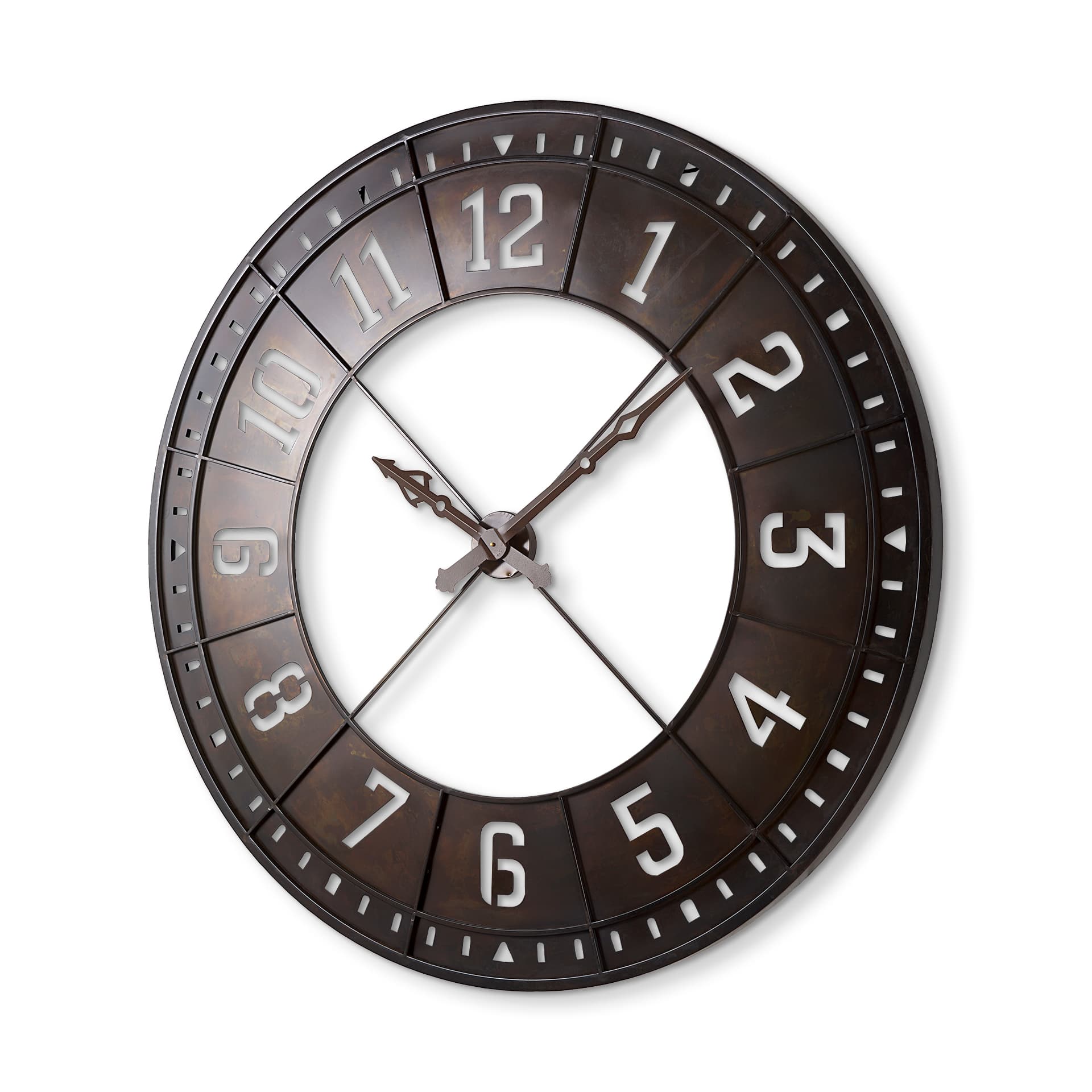 Newcastle 56.5" Giant Oversize Industrial Wall Clock — product photograph