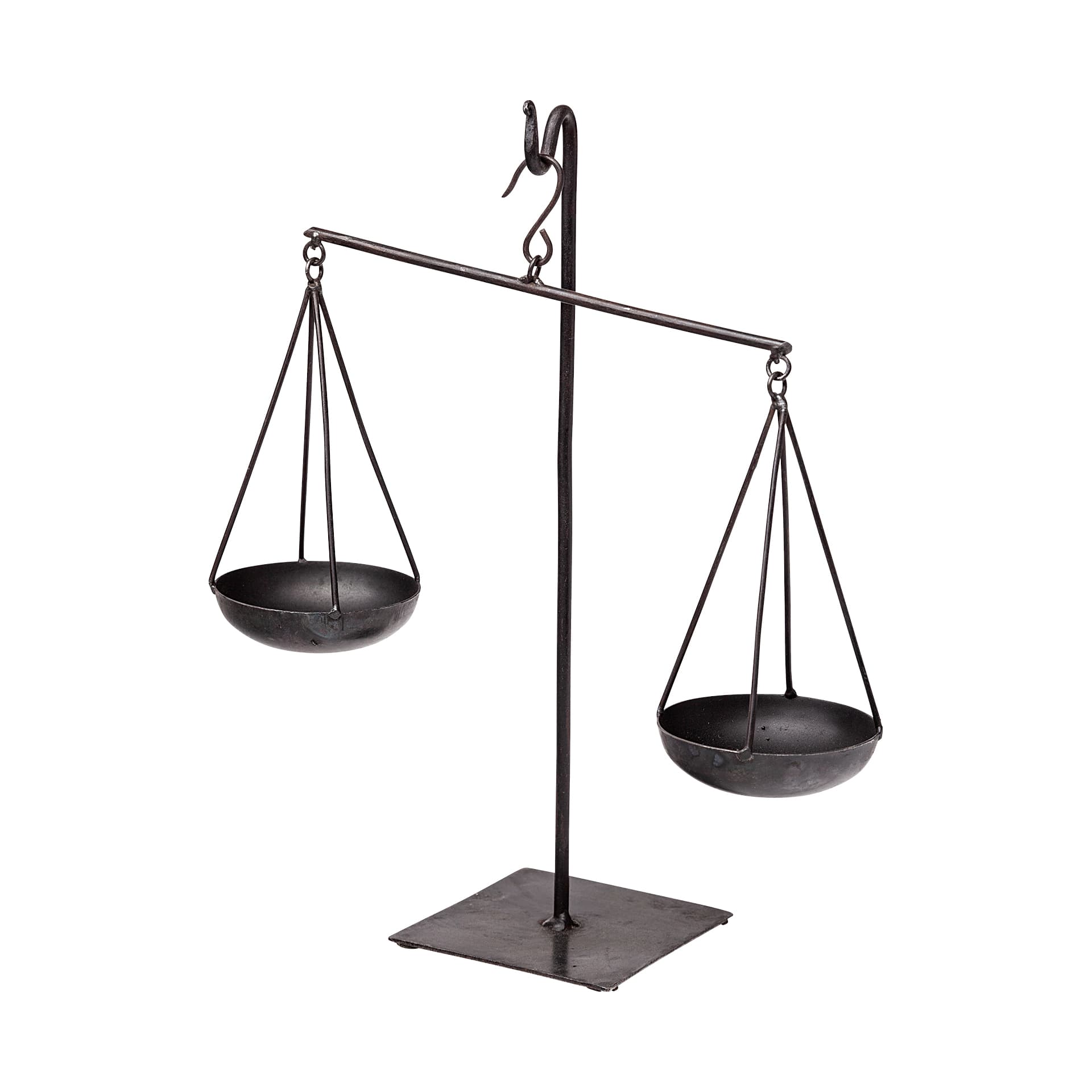 Ellis 10L x 4W Black Metal Vintage Inspired Weighing Scale — product photograph