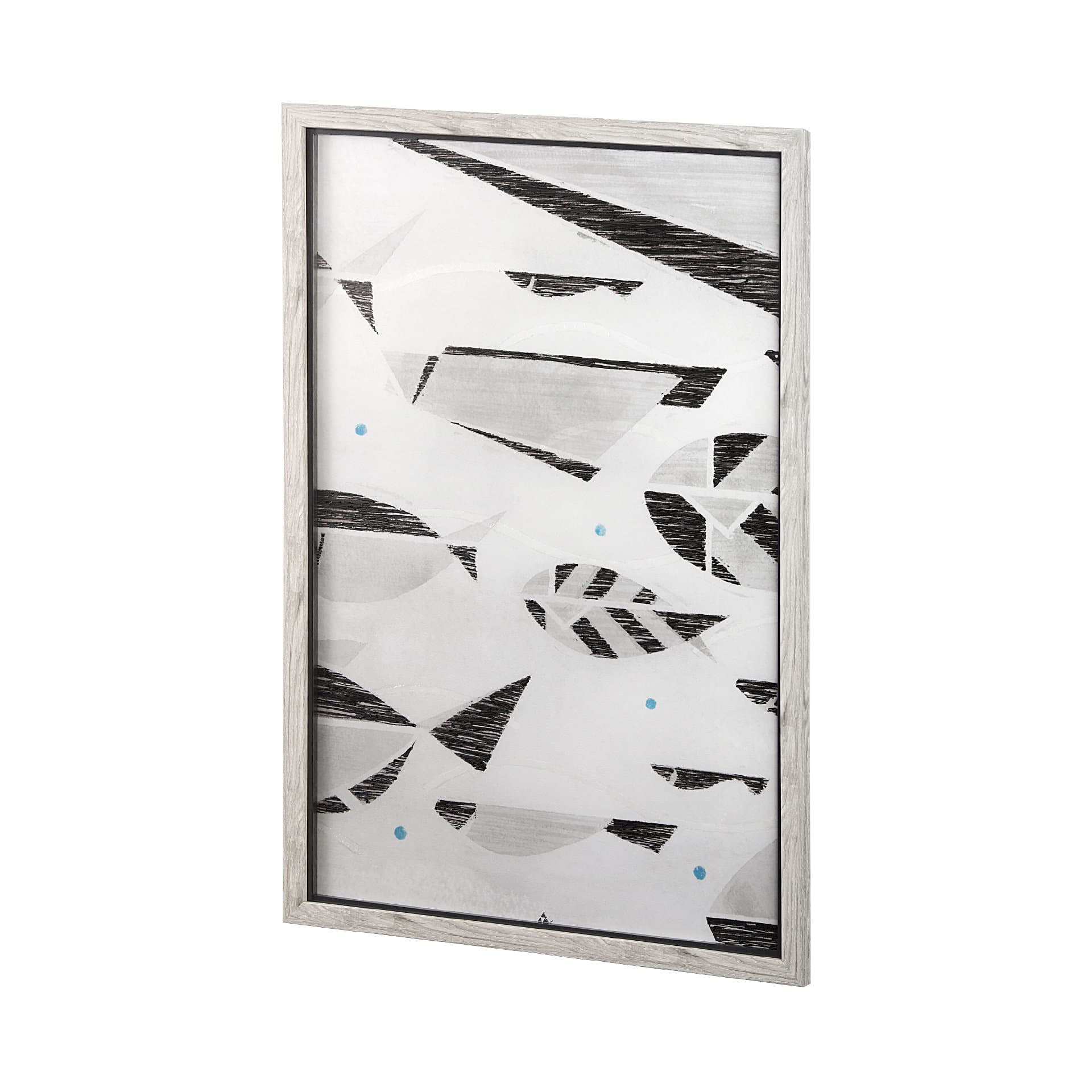 Se Promener II by Mercana Studio a Hand Embellished Textured Framed Art Print Matted under Glass — product photograph