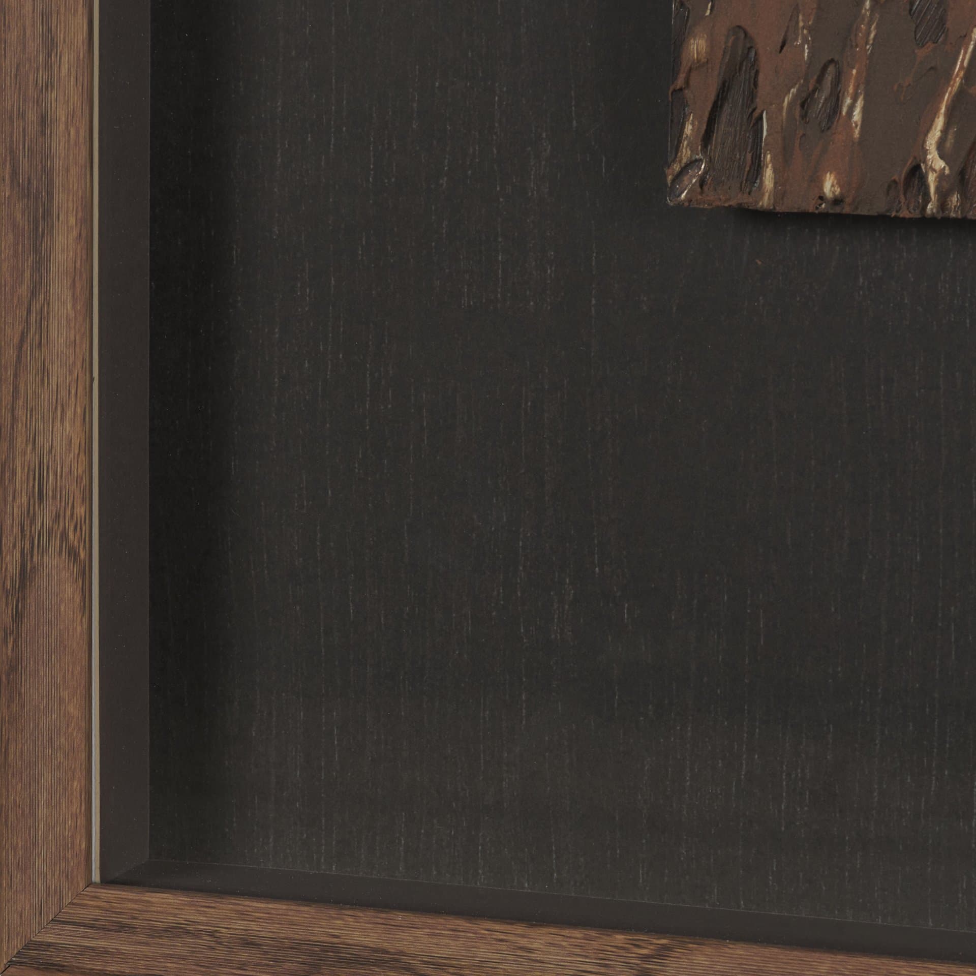 Ochre Drift by Mercana Studio Handmade Original Framed Artwork Matted under Glass — product photograph