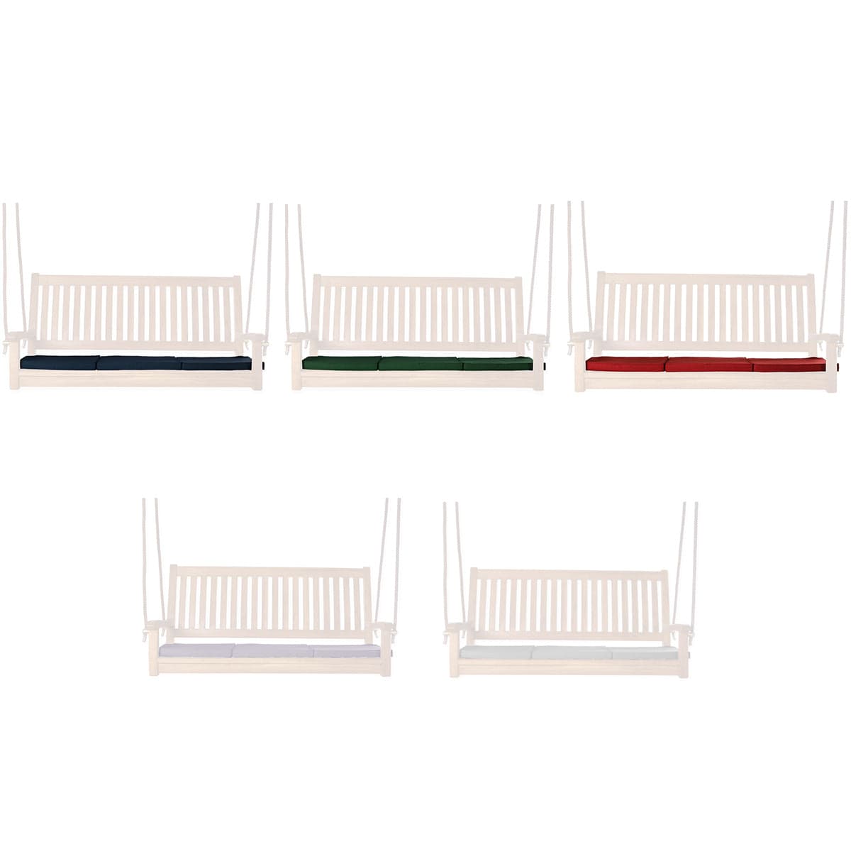 Swing Replacement White Cushions — product photograph
