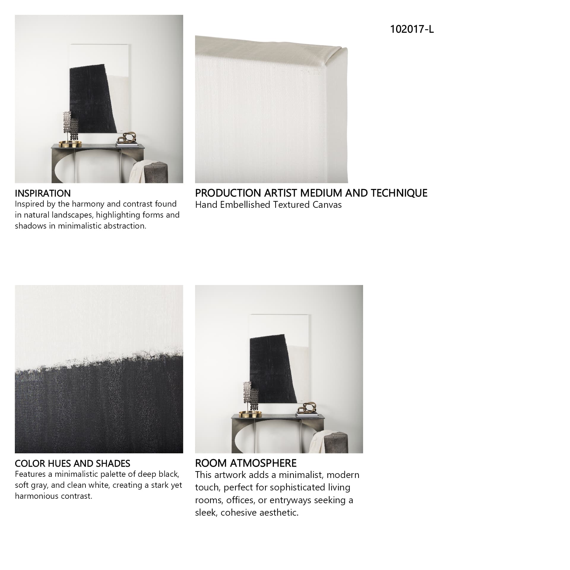 Pages I by Mercana Studio a Hand Embellished Textured Canvas — in a styled room