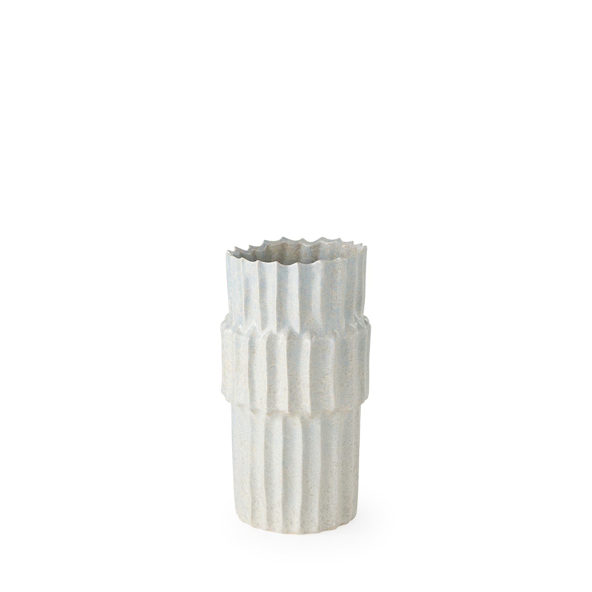 Cardon 14.4H Gray Ceramic Vase — product photograph