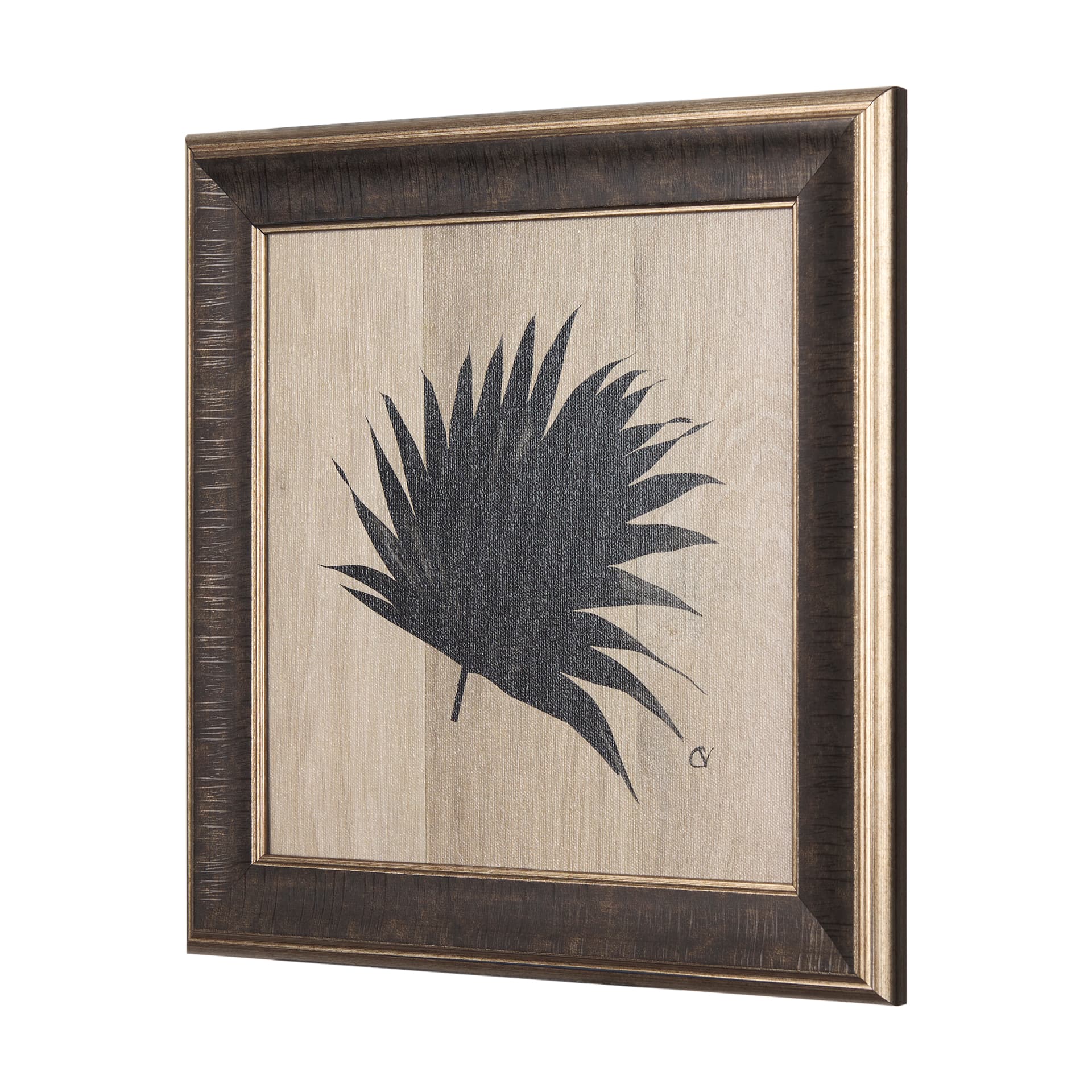 Surf Fence by Mercana Studio a Hand Embellished Textured Framed Art Print — product photograph