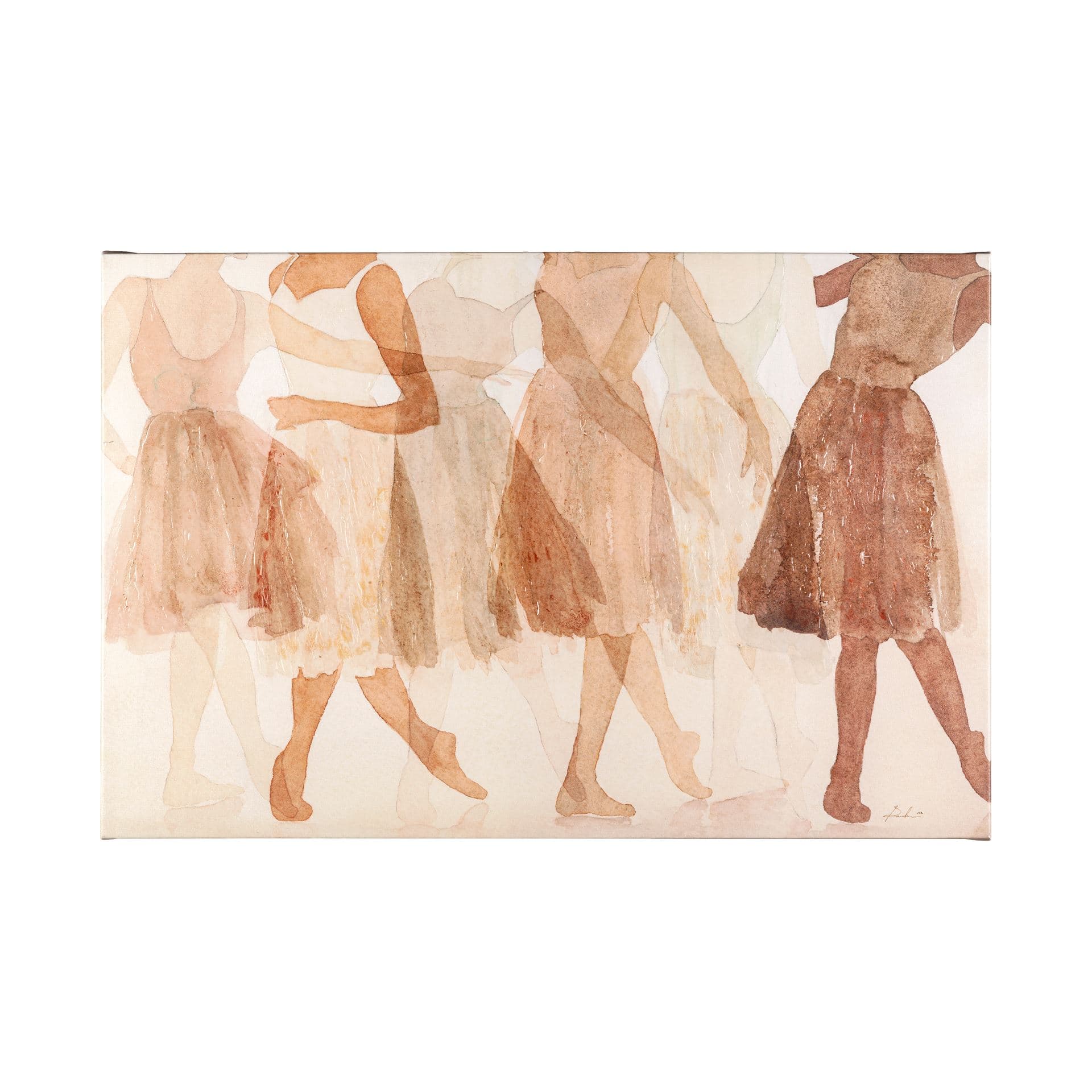 Posture by Mercana Studio a Hand Embellished Textured Canvas — product photograph