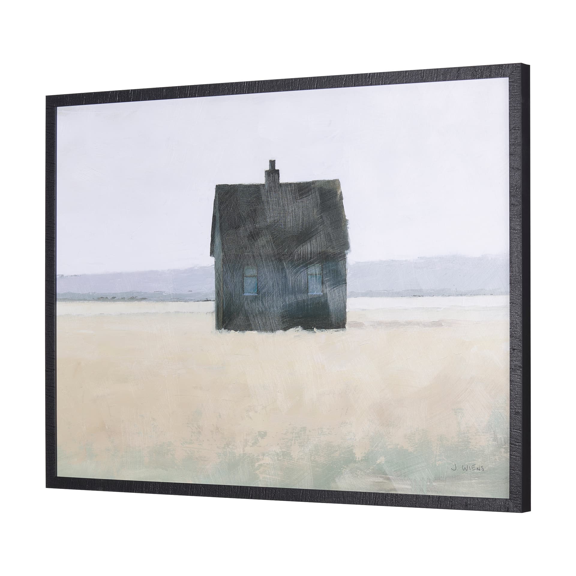 Lonely Landscape II by Mercana Studio a Hand Embellished Textured Framed Art Print — product photograph