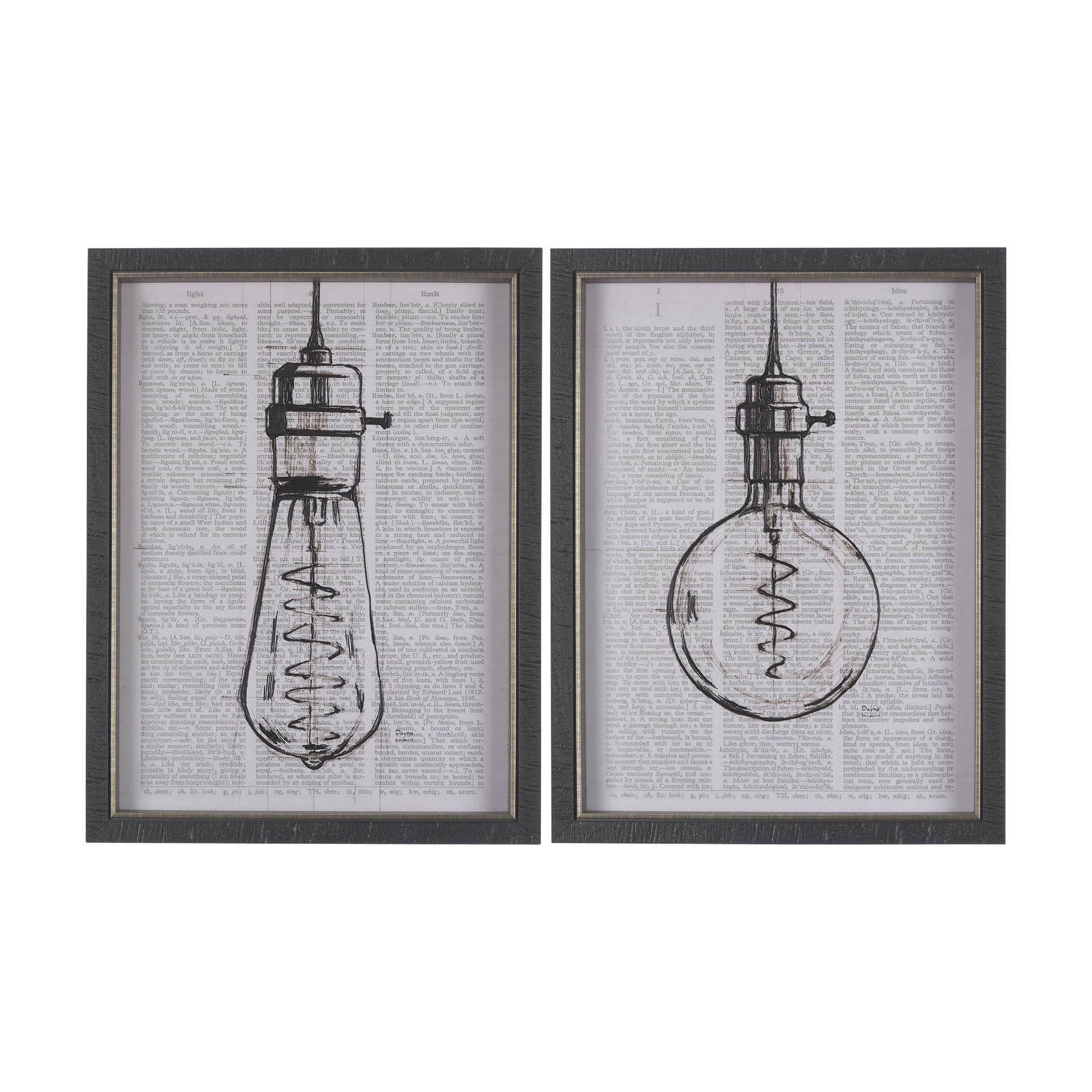Vintage Page II by Mercana Studio a Hand Embellished Textured Framed Art Print — product photograph