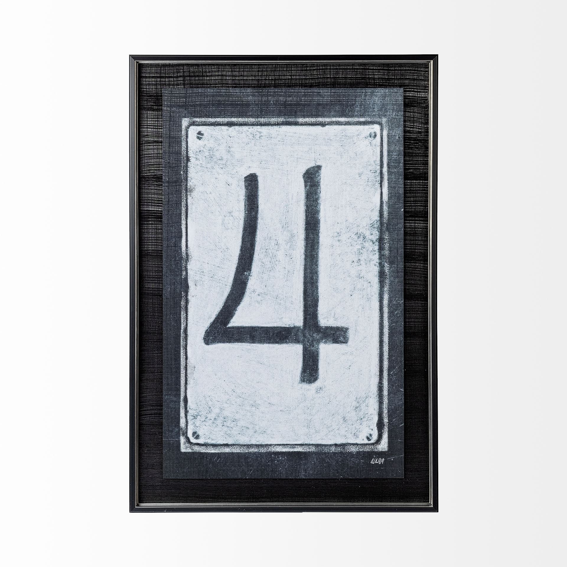 Value Collector 4 by Mercana Studio a Hand Embellished Textured Framed Art Print — product photograph