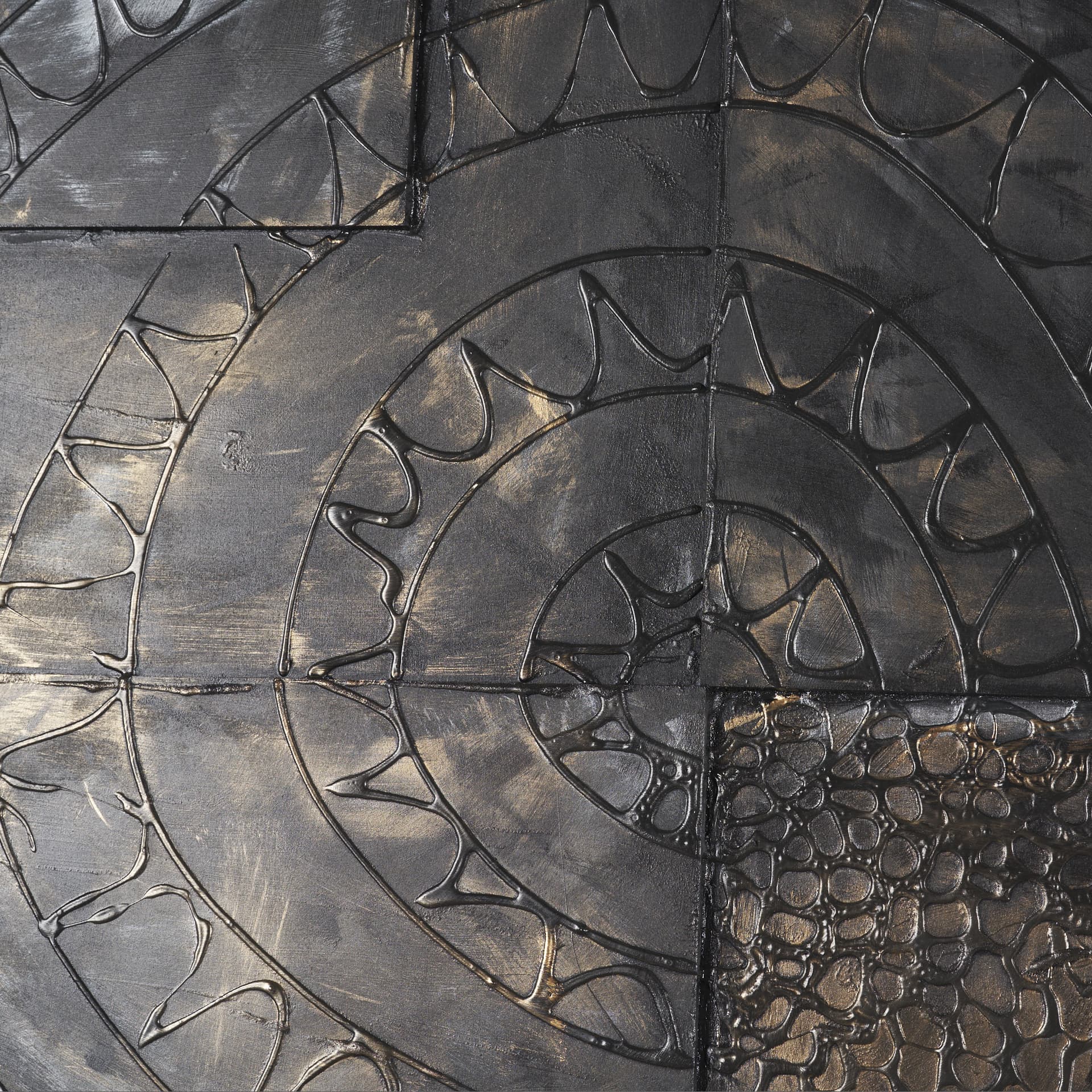 Layered Alloy I by Studio M a handmade Original 3D Textured Framed Artwork — product photograph
