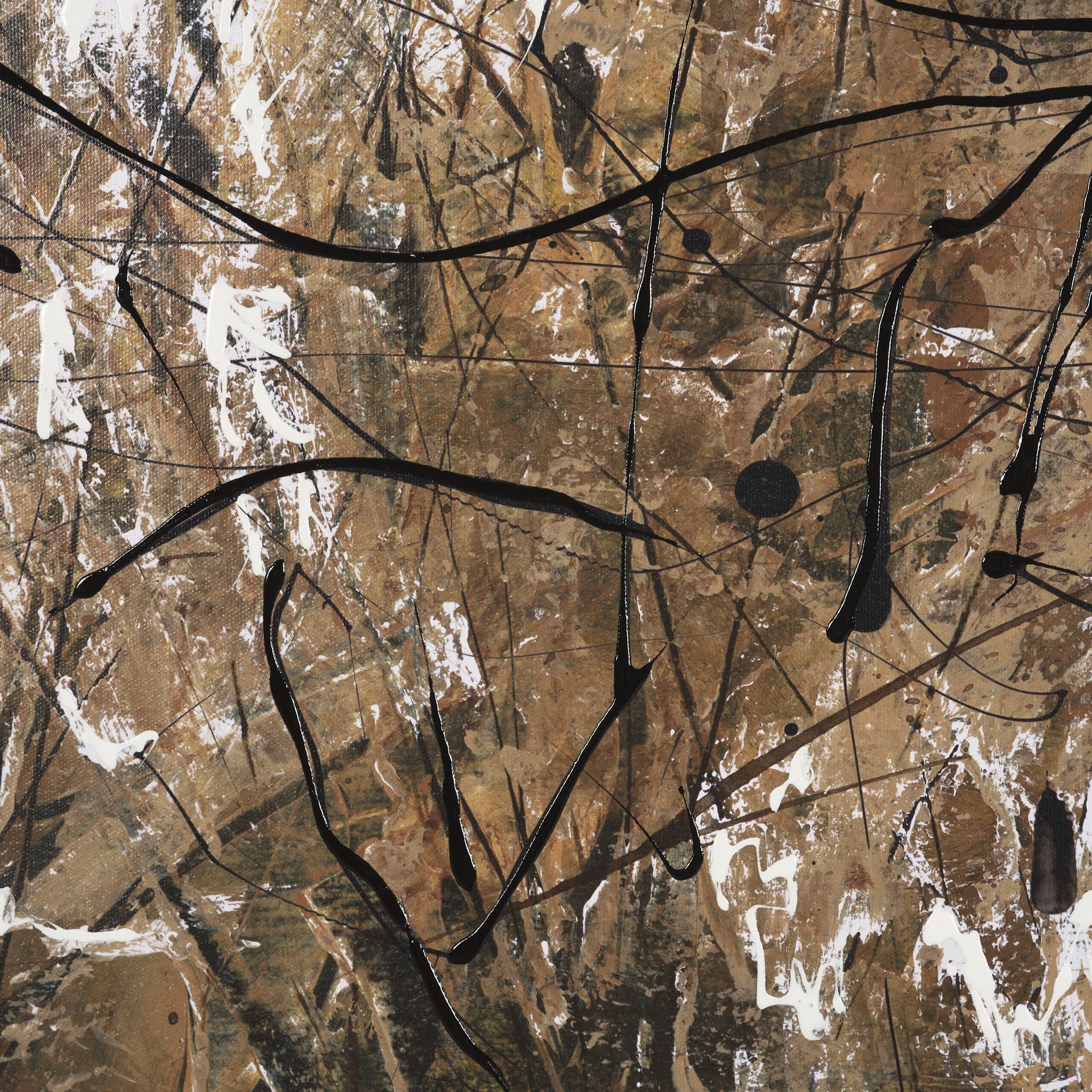 Chaos & Order III by Chad Warren a Hand Embellished Textured Framed Canvas — product photograph