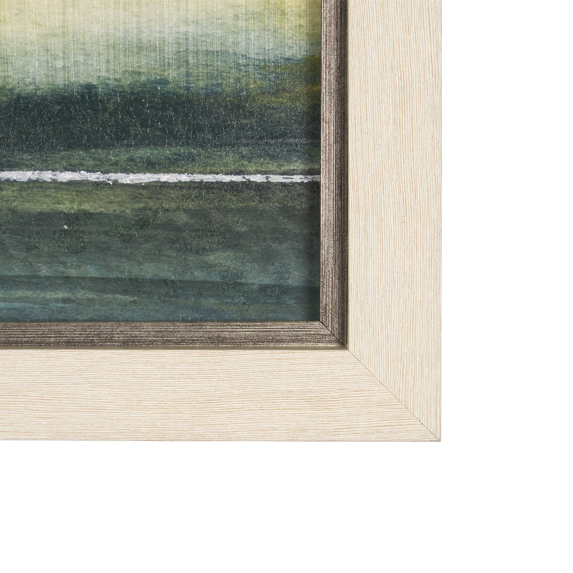 Spring Horizon I by Mercana Studio a Hand Embellished Textured Framed Art Print — product photograph