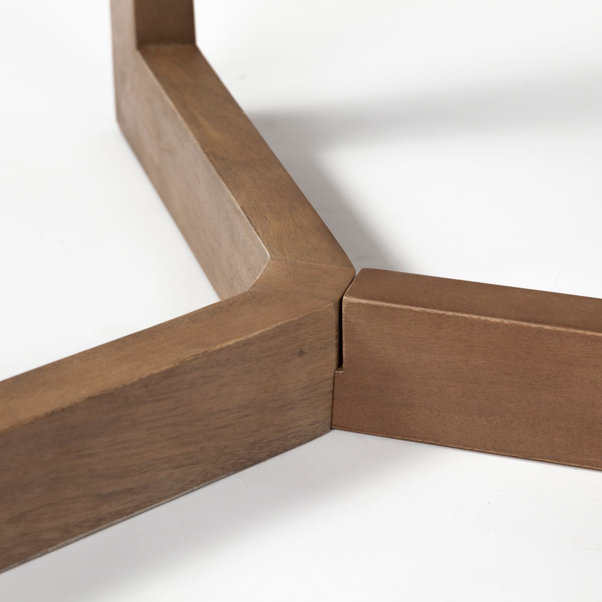 Denver 92"L x 39"W Rectangular Dining Table | Modern | Brown Wood | Seats 6 — product photograph