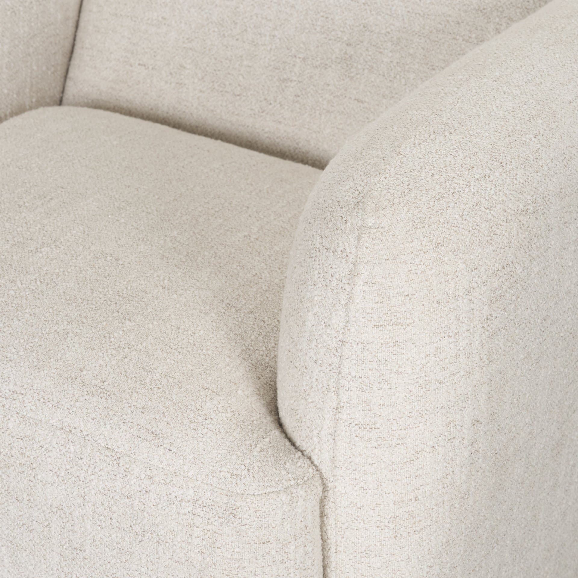 Saga Cream Fabric Upholstered Chair — product photograph