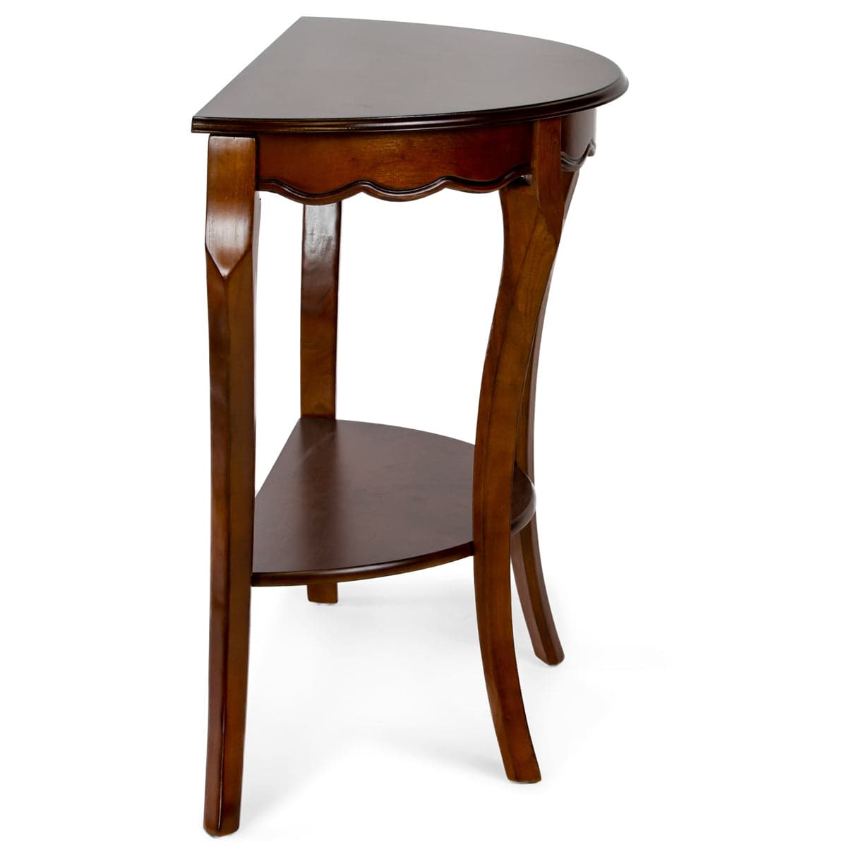 Half Moon Console Table HR014 Cherry Finish — product photograph