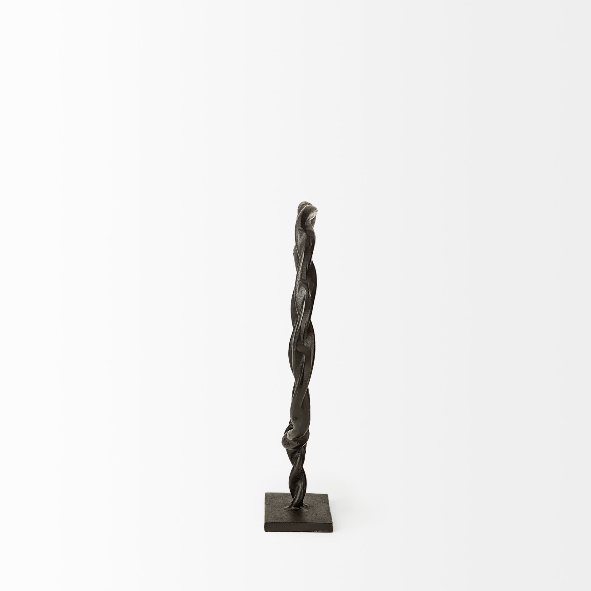 Rizwan (Small) Black Aluminum Braided Circular Object — product photograph