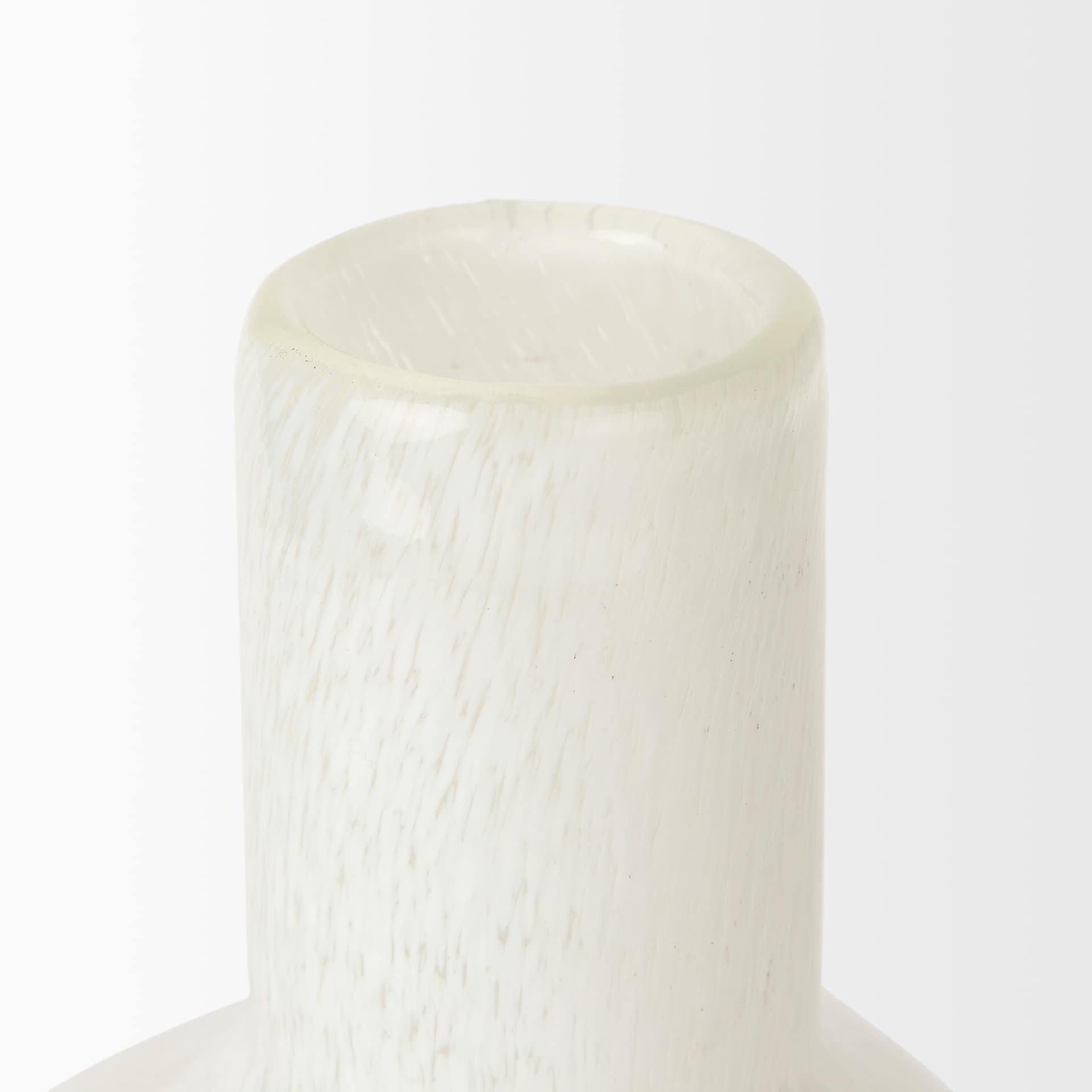 Heket Tall White Glass Vase — product photograph