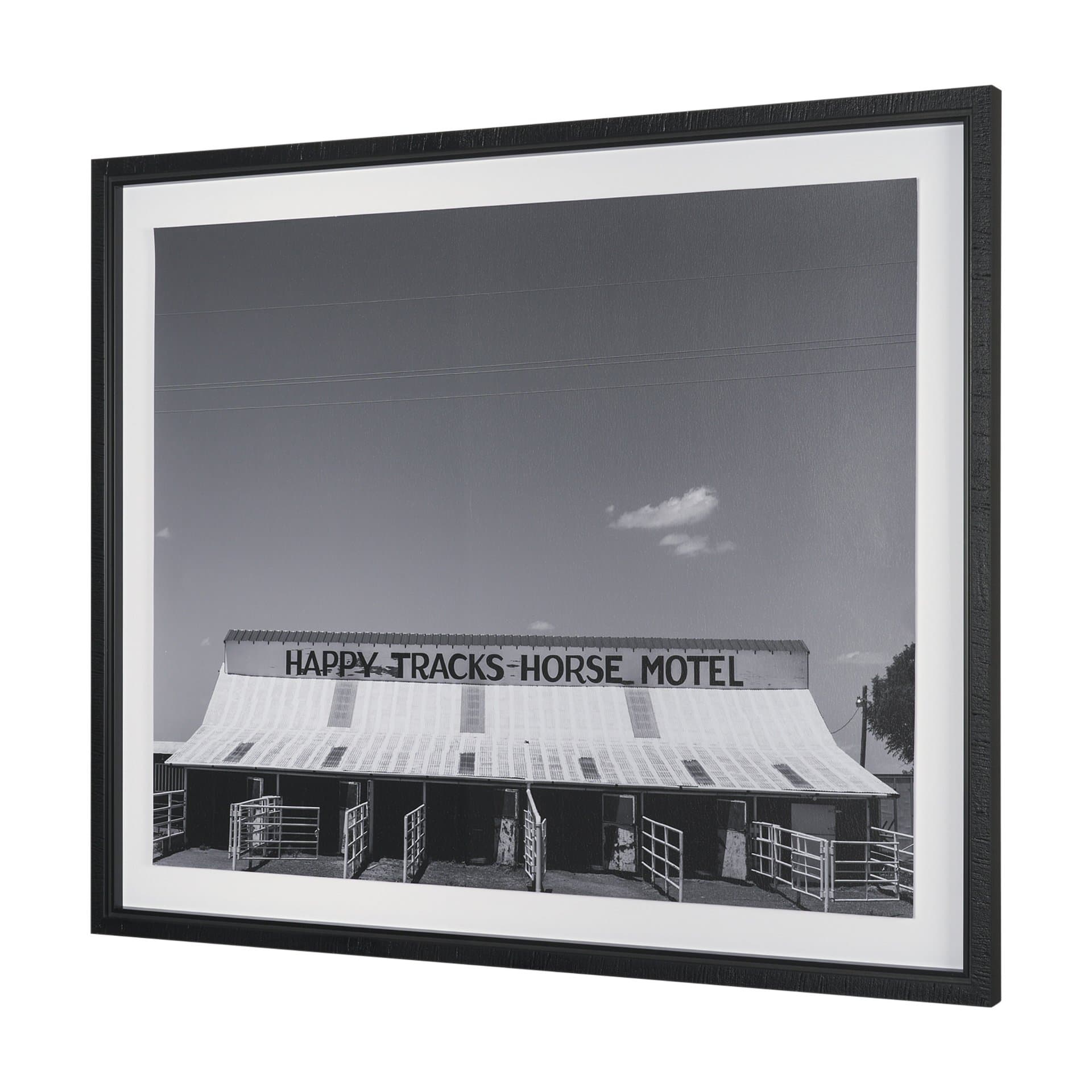 Horse Motel by Bethany Young Textured FramedPhoto Print Matted under Glass — product photograph
