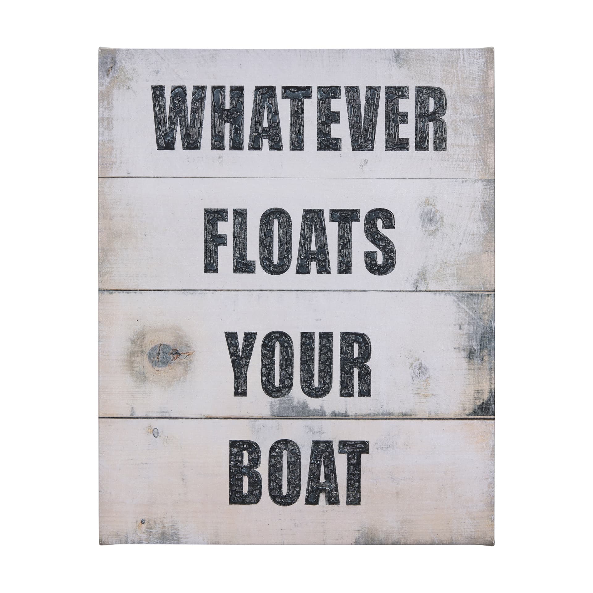 Float Your Boat by Mercana Studio a Hand Embellished Textured Canvas — product photograph