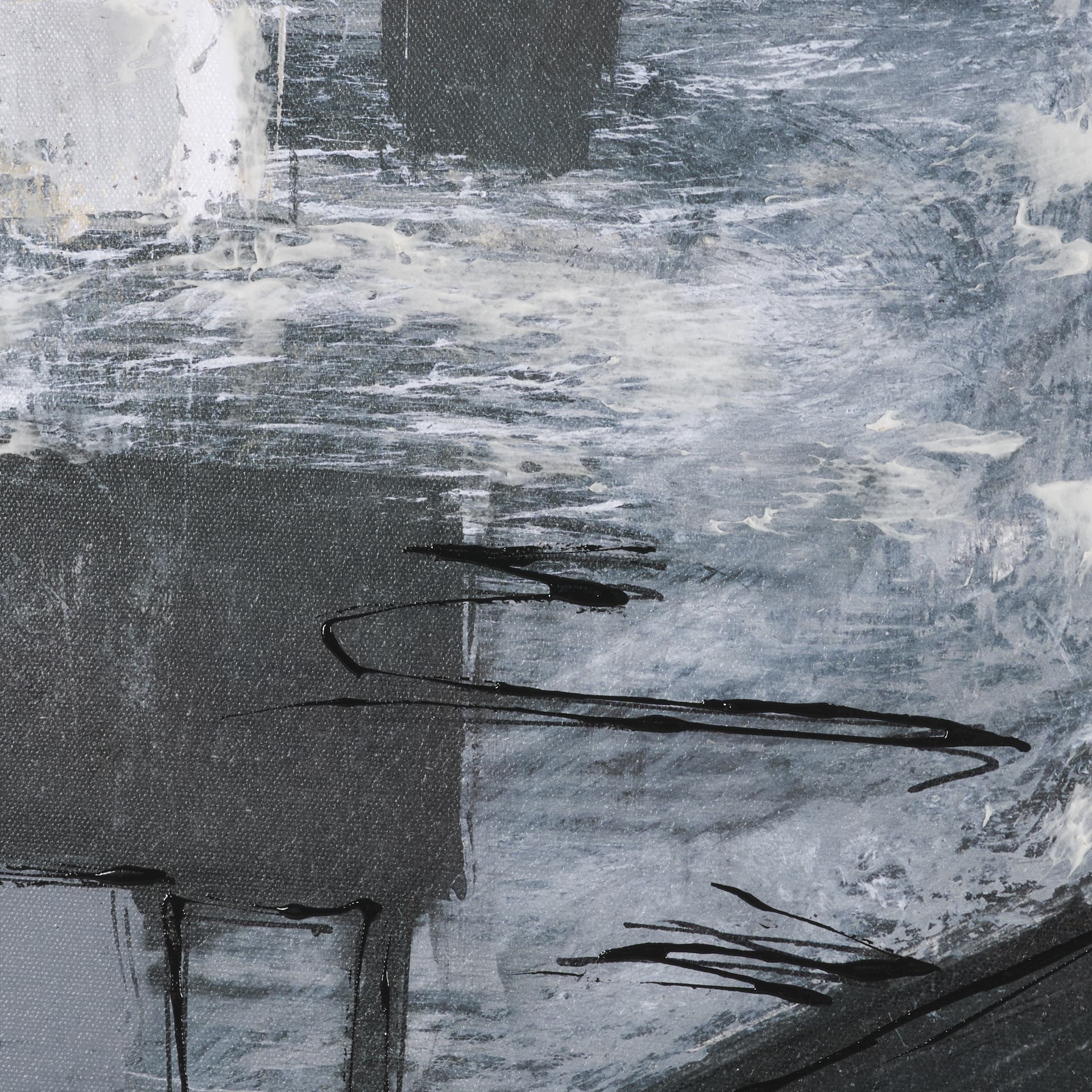 Community 1A by Mercana Studio Hand-Embellished Textured Framed Canvas Artwork — product photograph