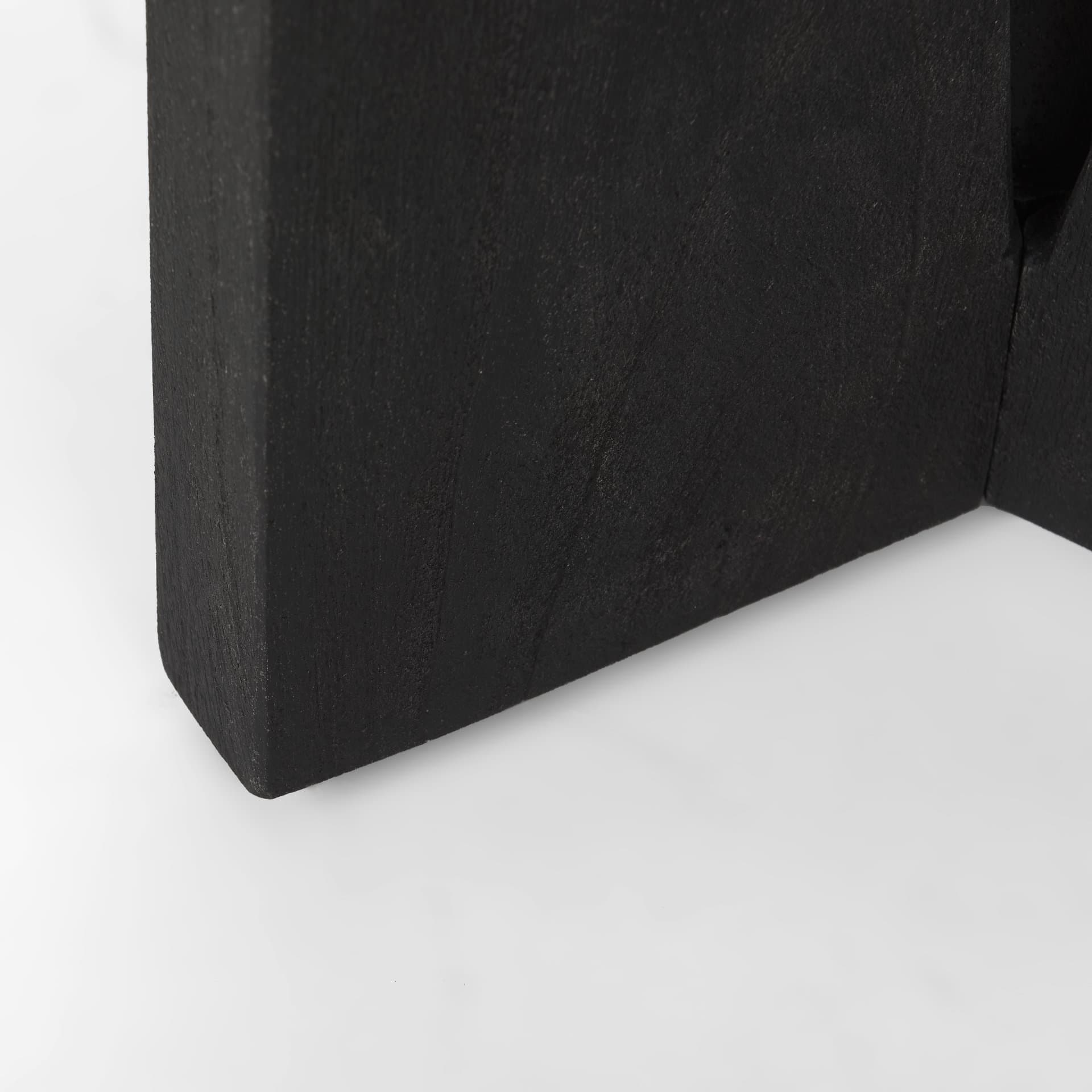 Mattius Black Wood Accent Table — product photograph