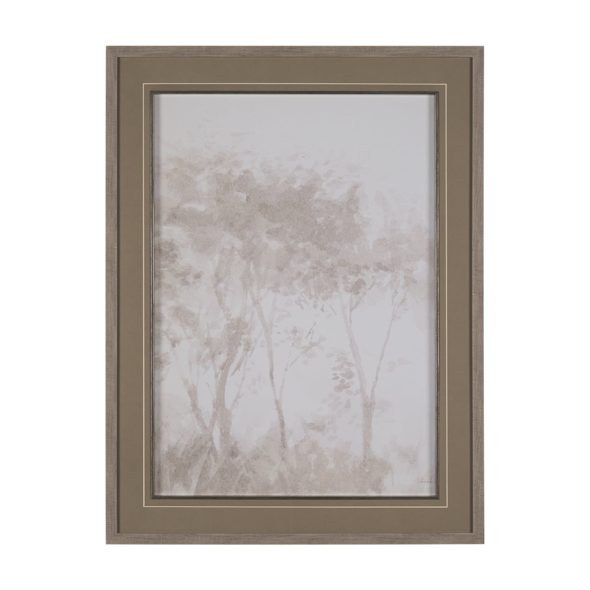 Quiet Canopy I by Mercana Studio Hand-Embellished Framed Artwork Matted under Glass — product photograph