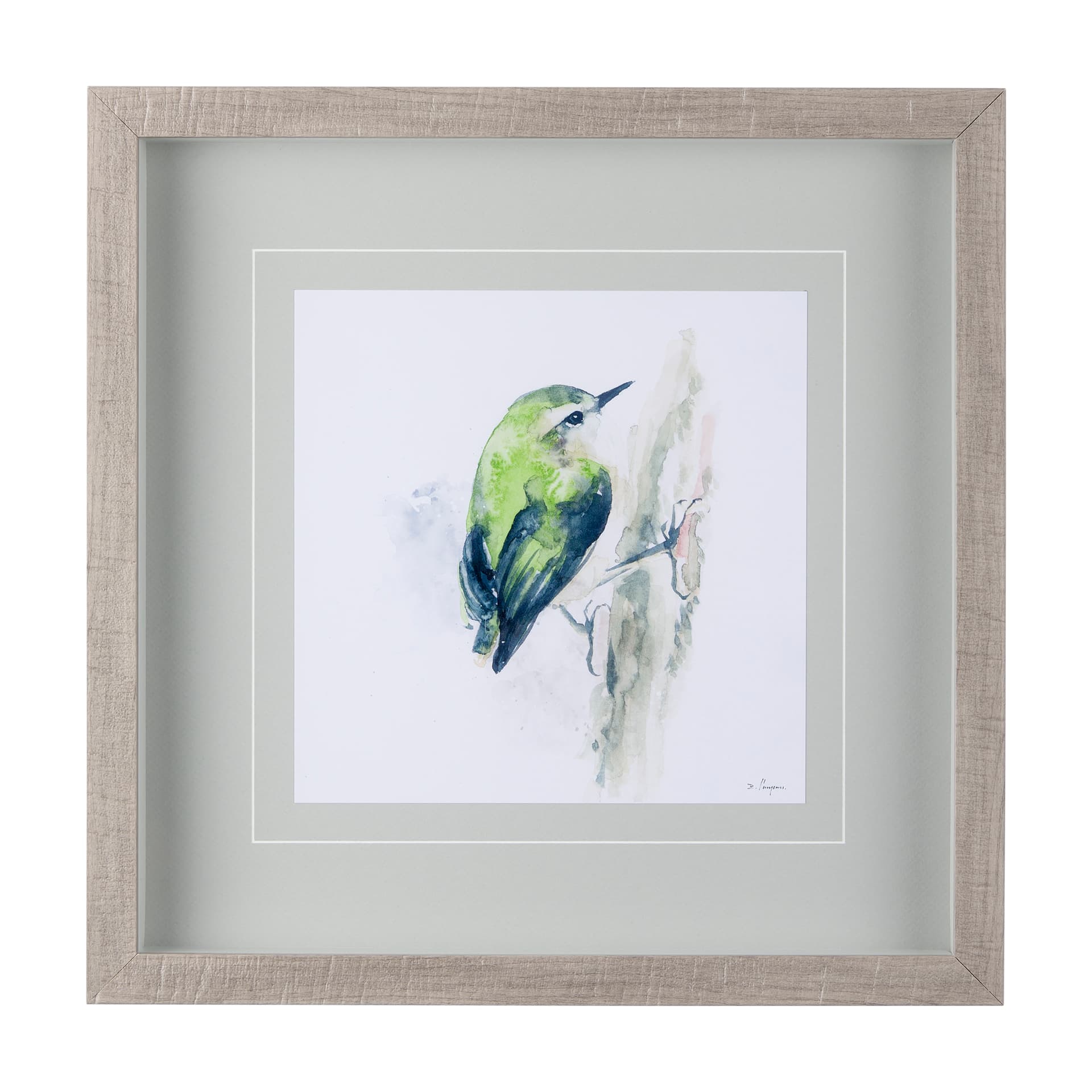 Rifleman IV by Mercana Studio a Hand Embellished Textured Framed Art Print Matted under Glass — product photograph