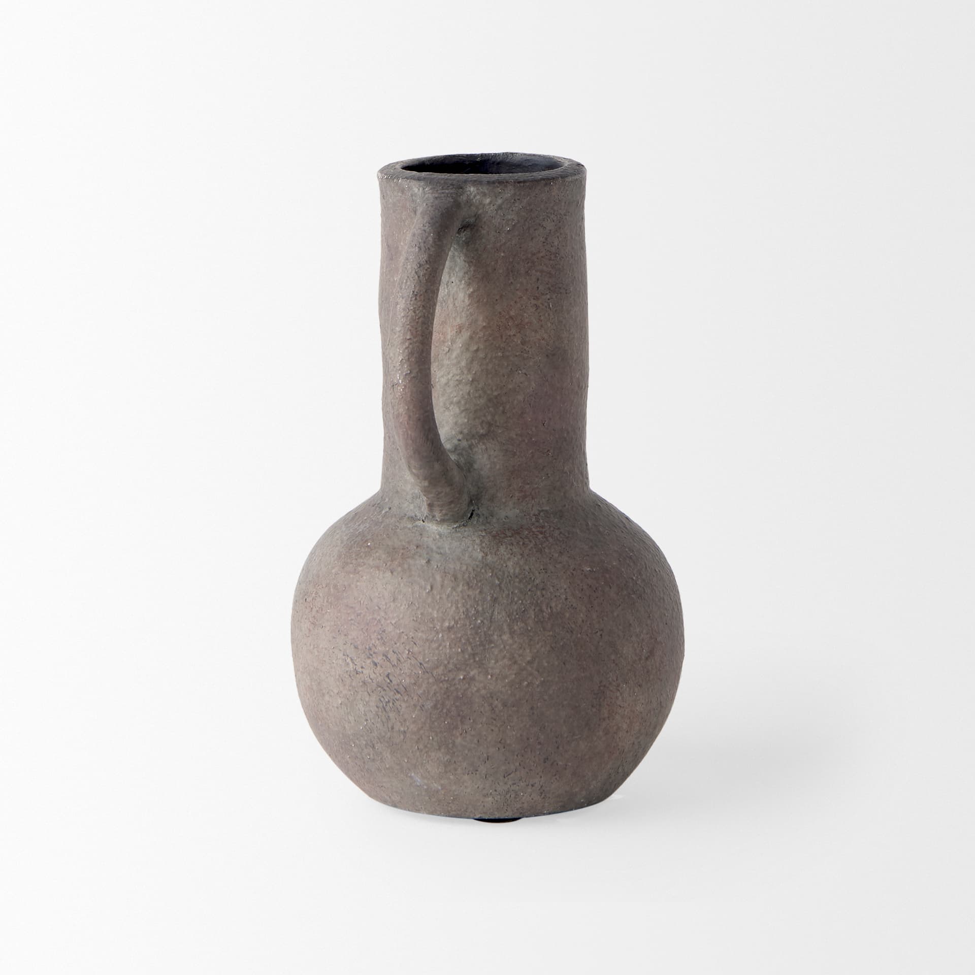 Armani 6.7H Brown-Gray Double Ear Vase — product photograph