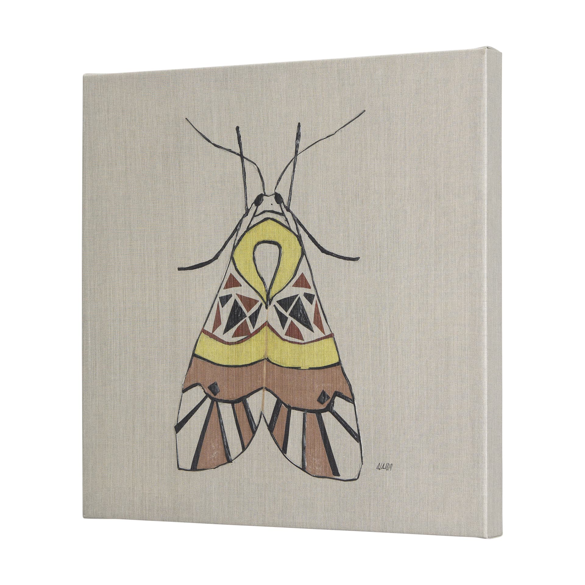 Moth II by Mercana Studio a Hand Embellished Textured Canvas — product photograph