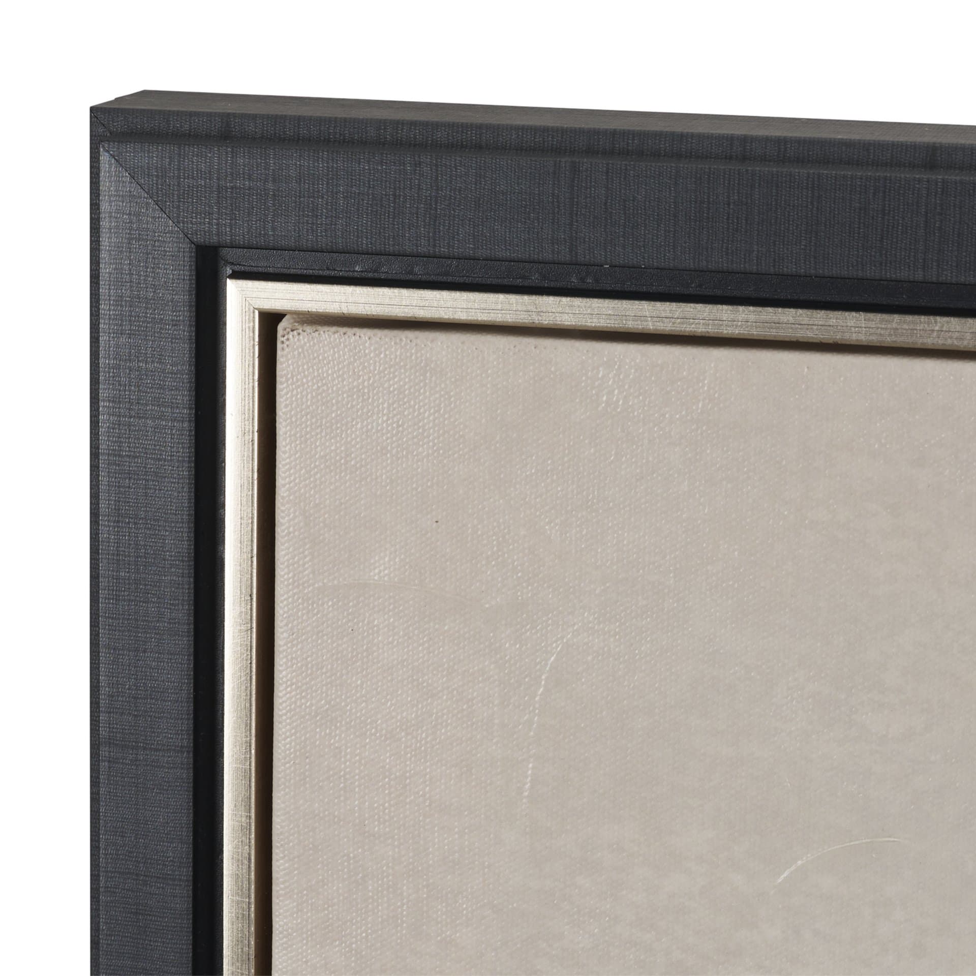 Ginkgo Shadows II by Mercana Studio Hand-Embellished Textured Framed Canvas Artwork — product photograph